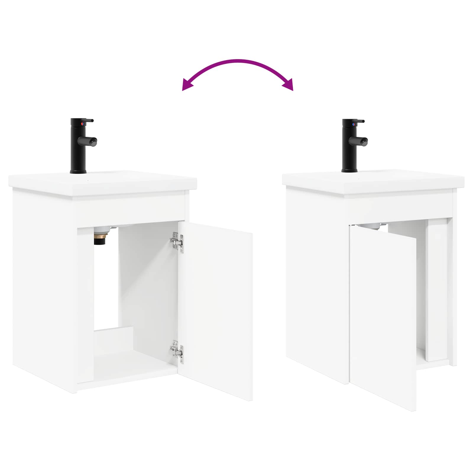 Meuble de salle de bain avec robinet Blanc 42 x 40 x 74,5 cm - XIOS