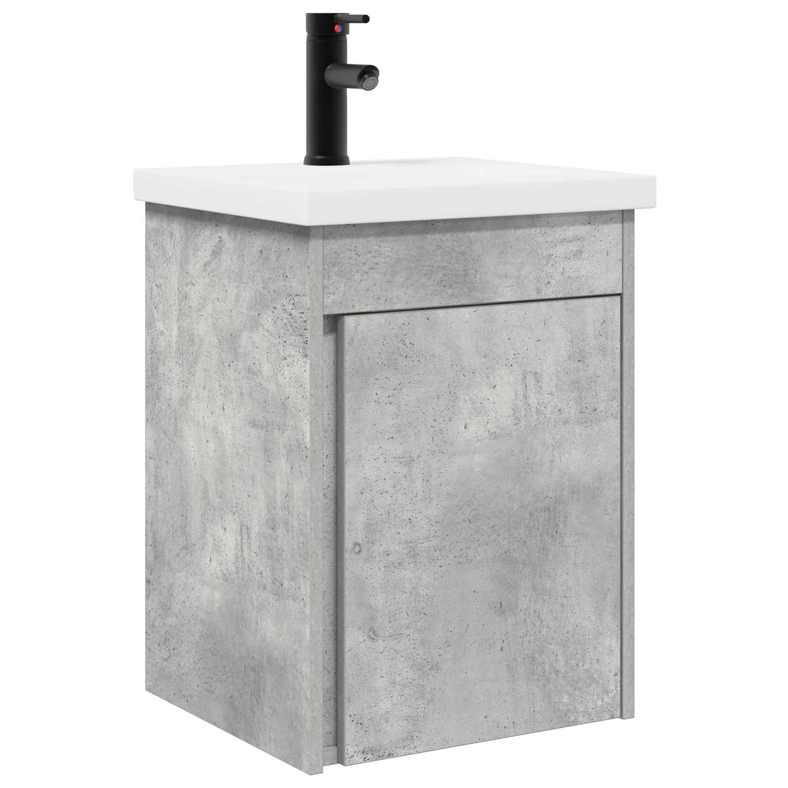 Meuble de salle de bain avec robinet Gris béton - XIOS