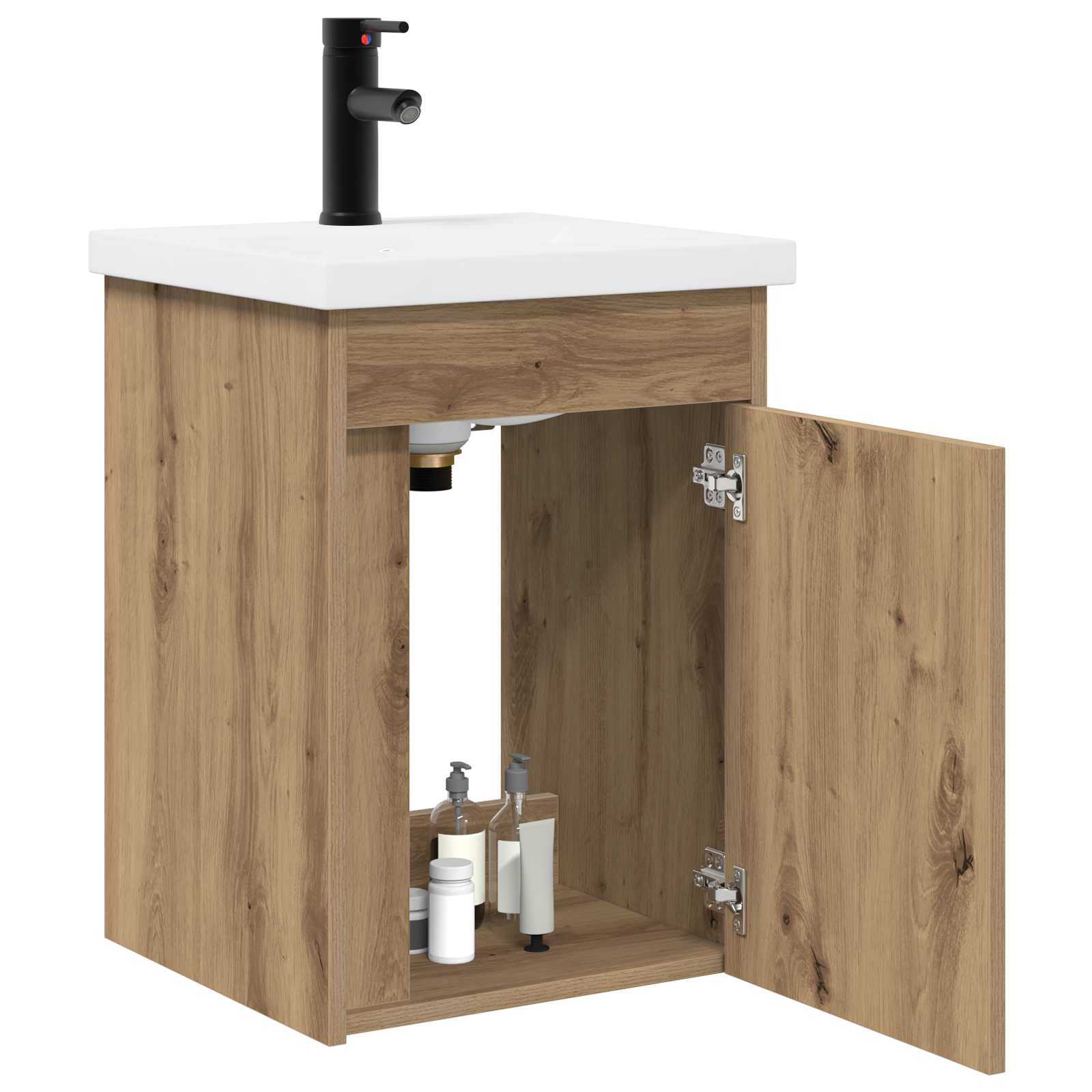 Meuble de salle de bain avec robinet Chêne artisanal - XIOS