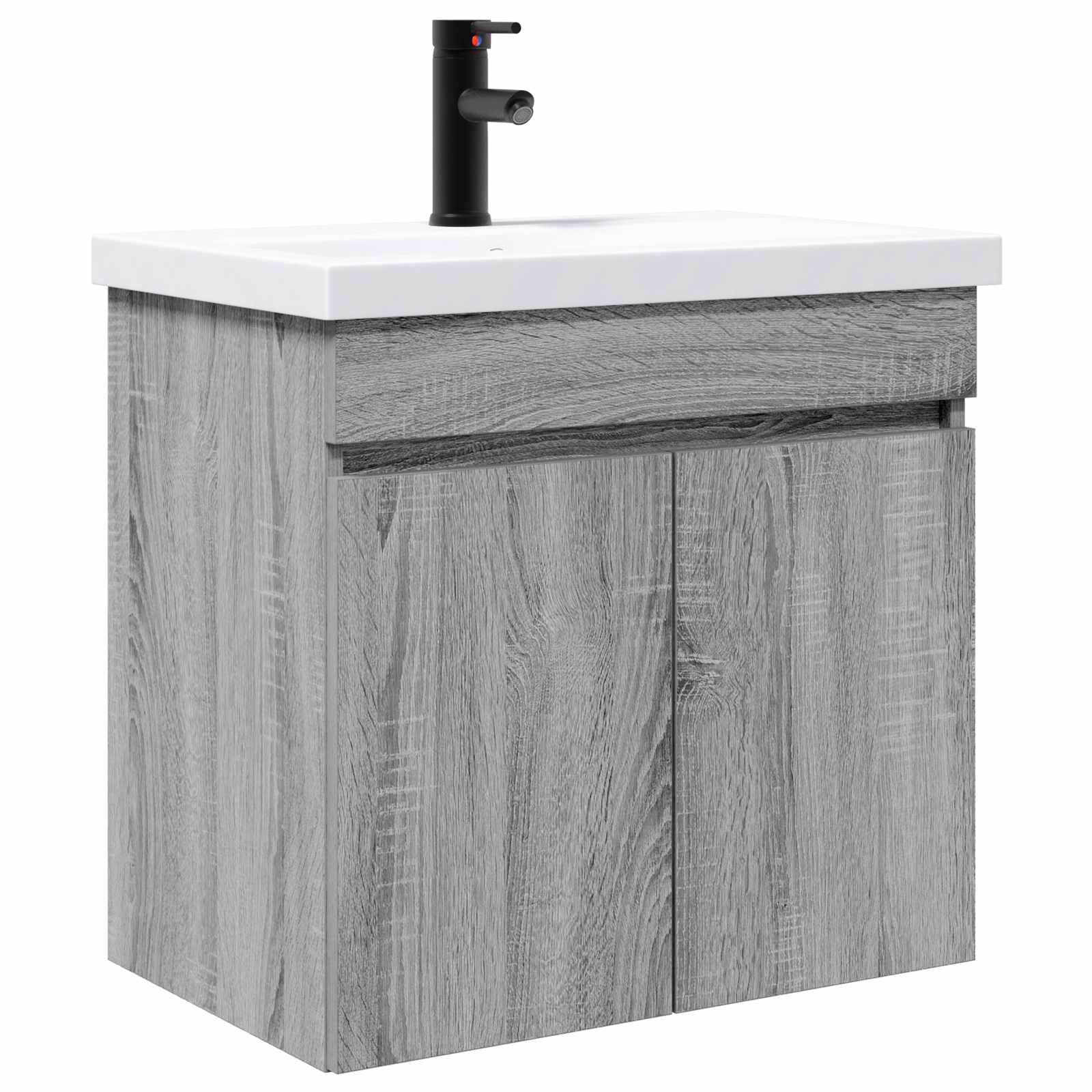 Meuble de salle de bain avec robinet Sonoma gris - XIOS