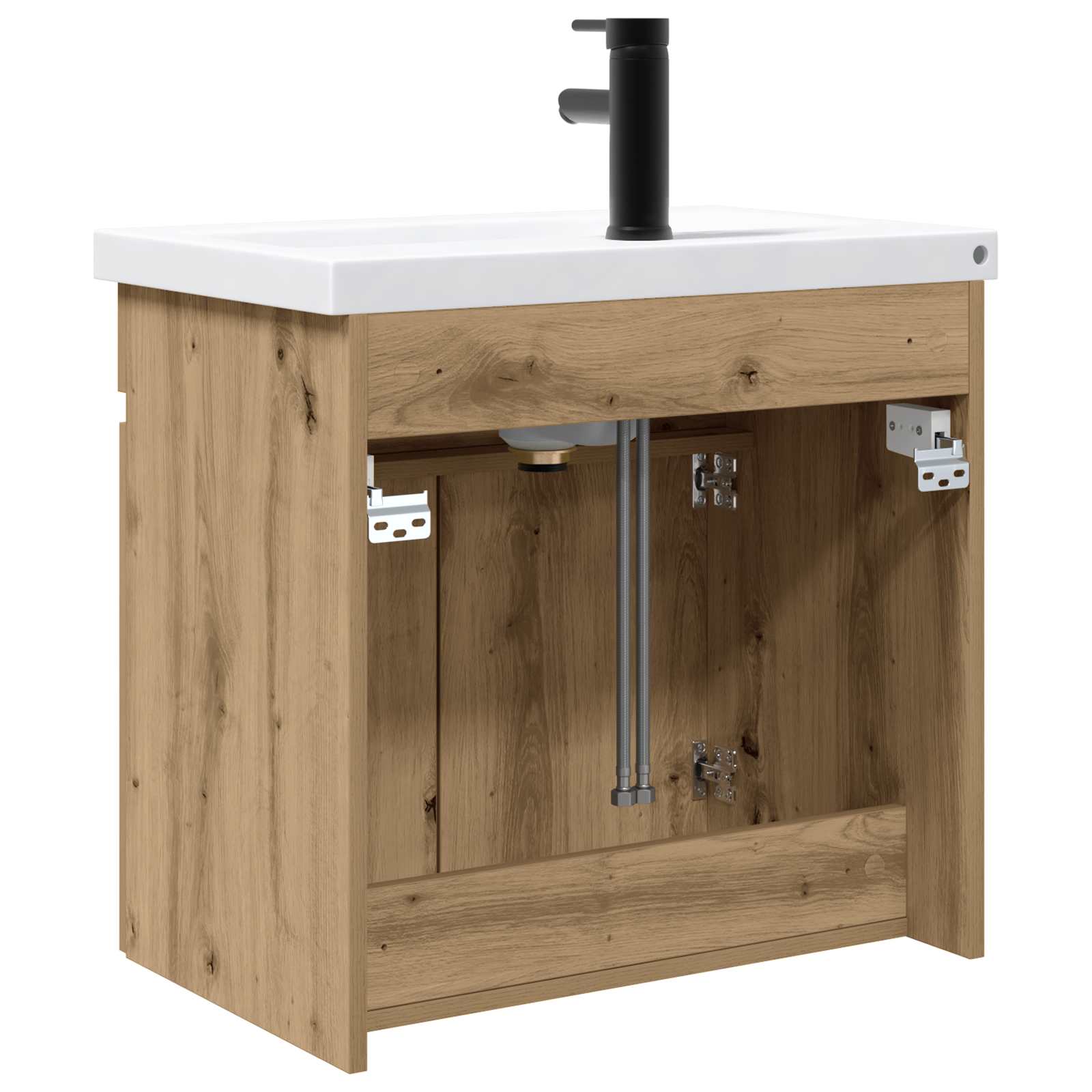 Meuble de salle de bain avec robinet Chêne artisanal - XIOS