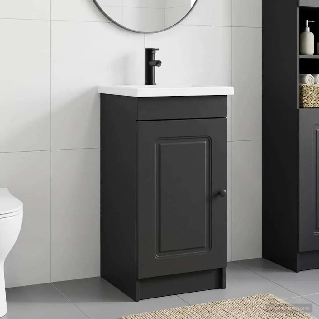 Meuble de salle de bain avec évier Noir 42 x 40 x 84,5 cm - XIOS