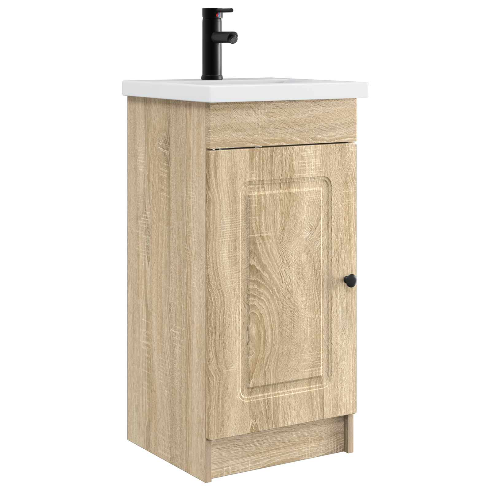 Meuble de salle de bain avec évier Chêne Sonoma