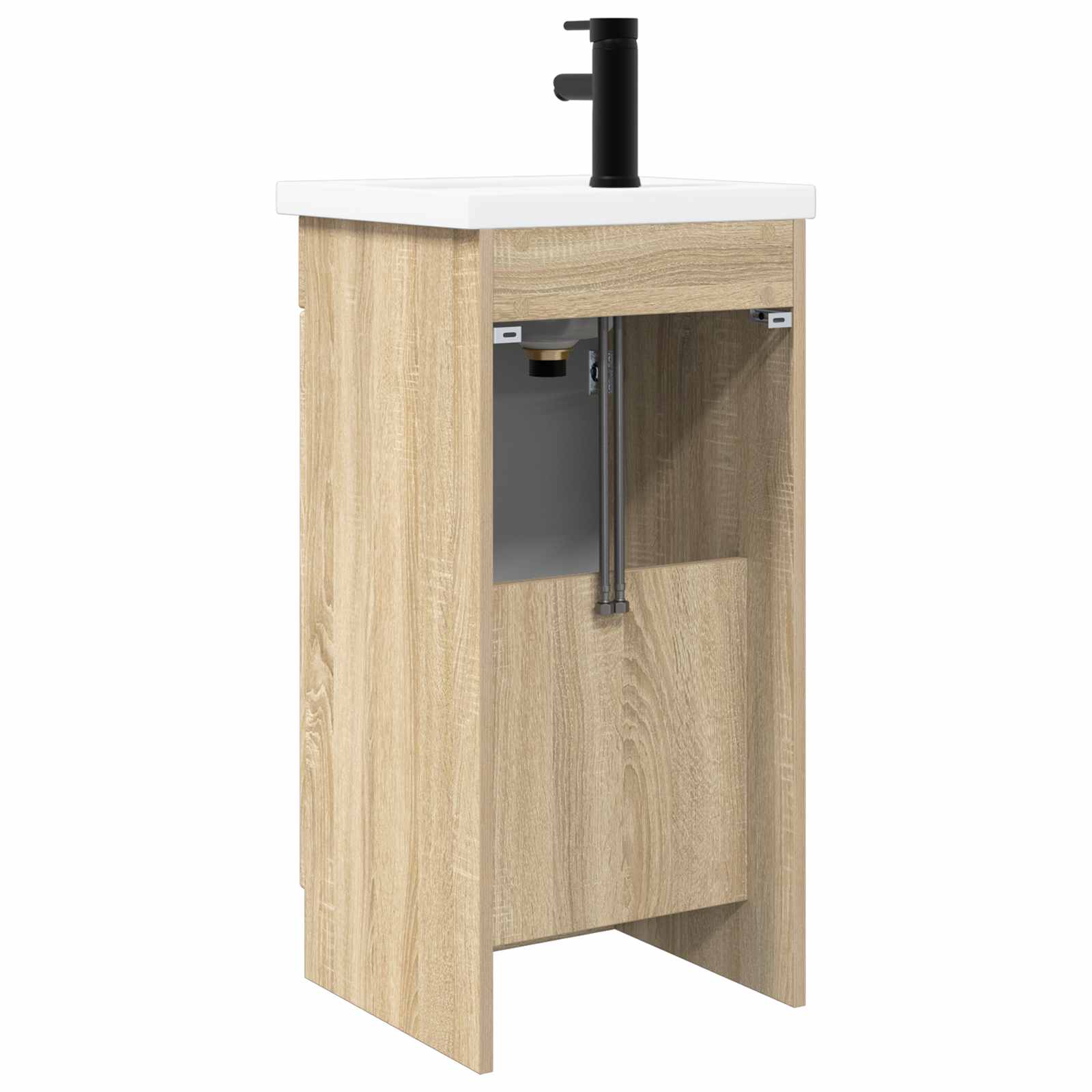 Meuble de salle de bain avec évier Chêne Sonoma