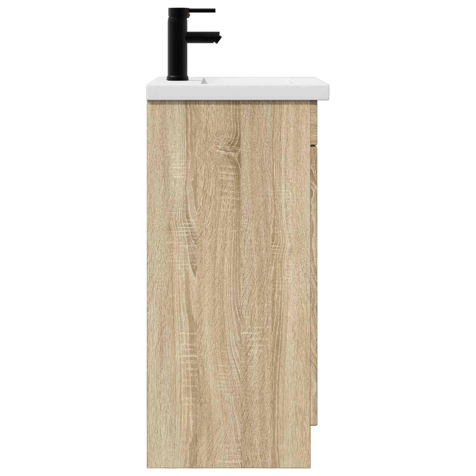 Meuble de salle de bain avec évier Chêne Sonoma