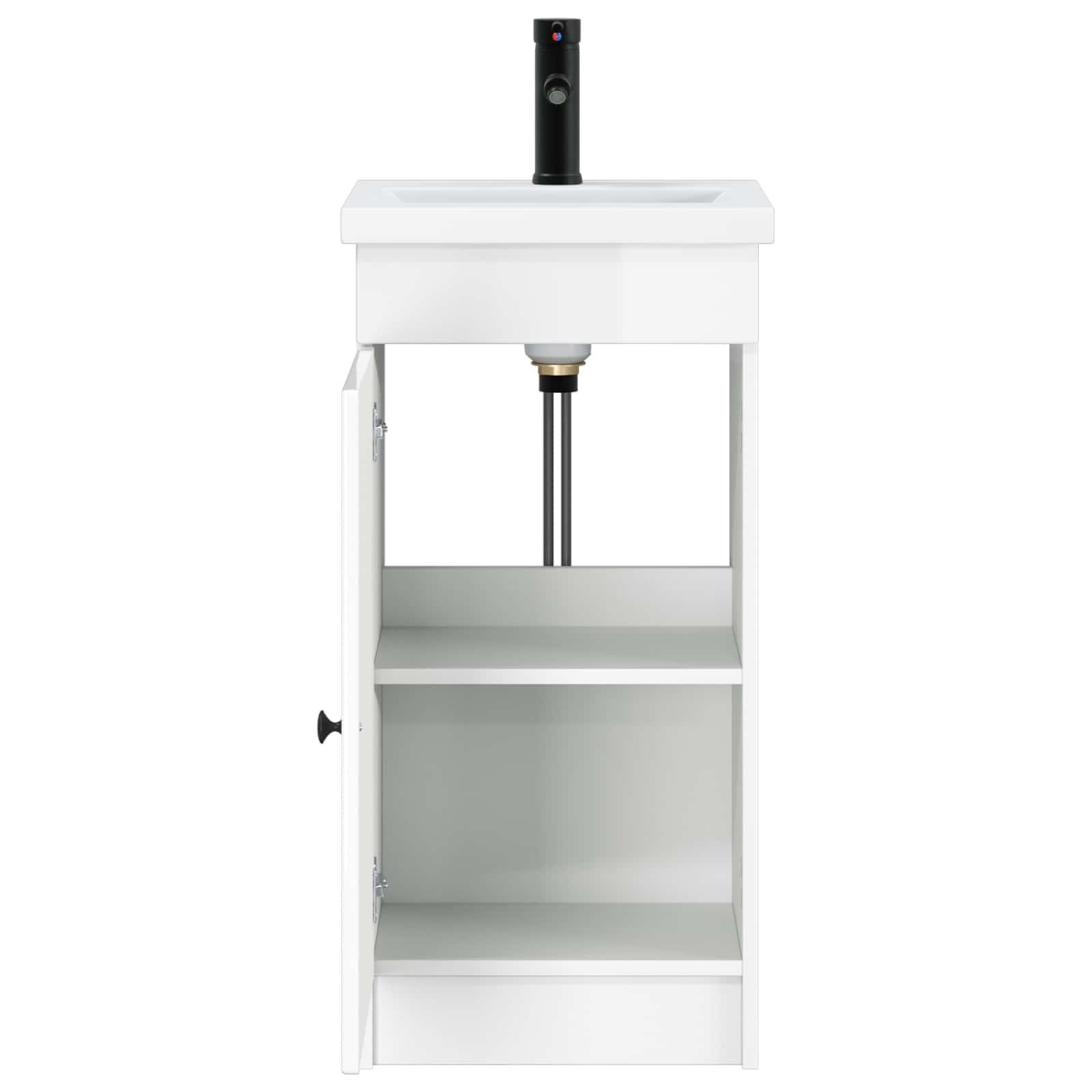 Meuble de salle de bain avec évier Blanc brillant