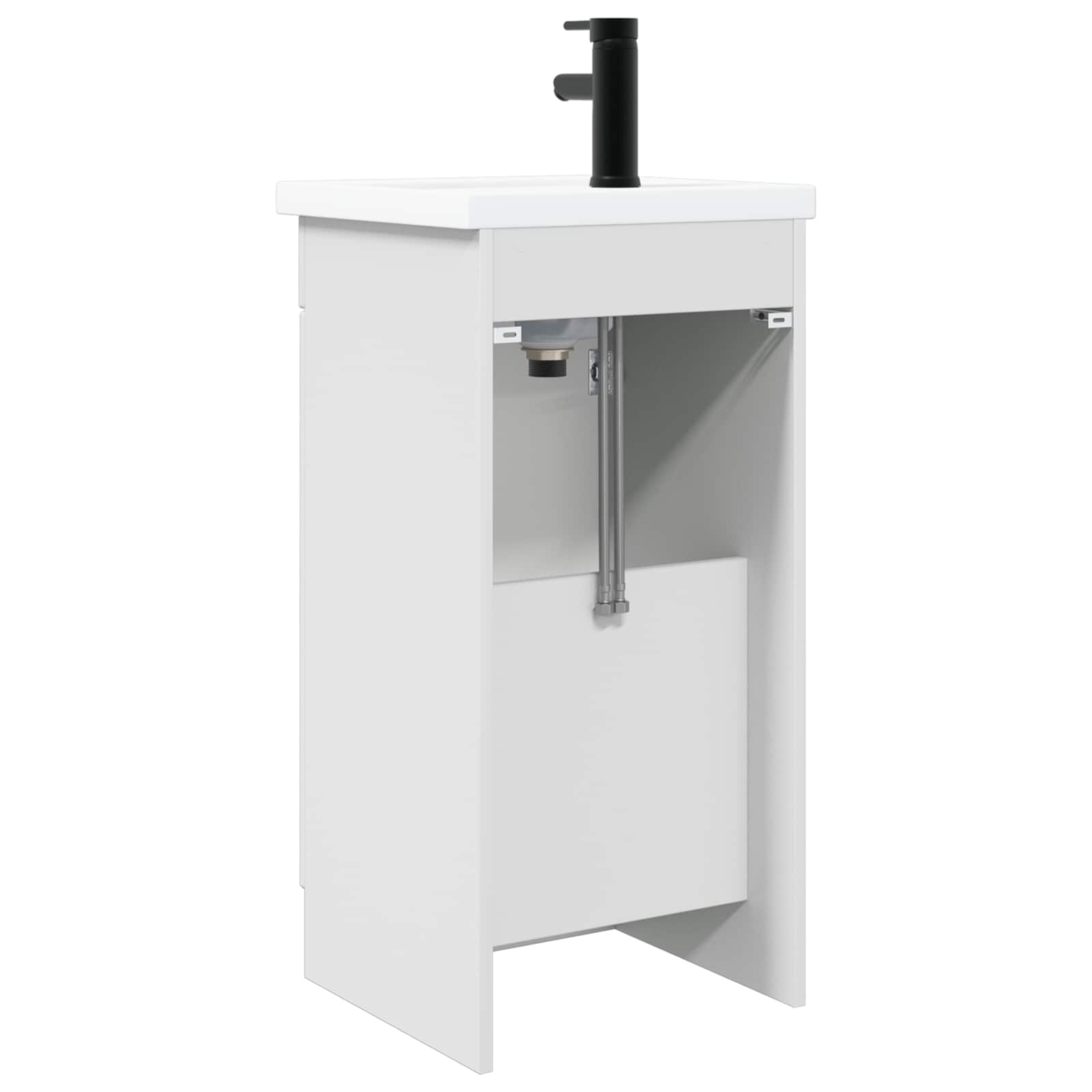 Meuble de salle de bain avec évier Blanc brillant