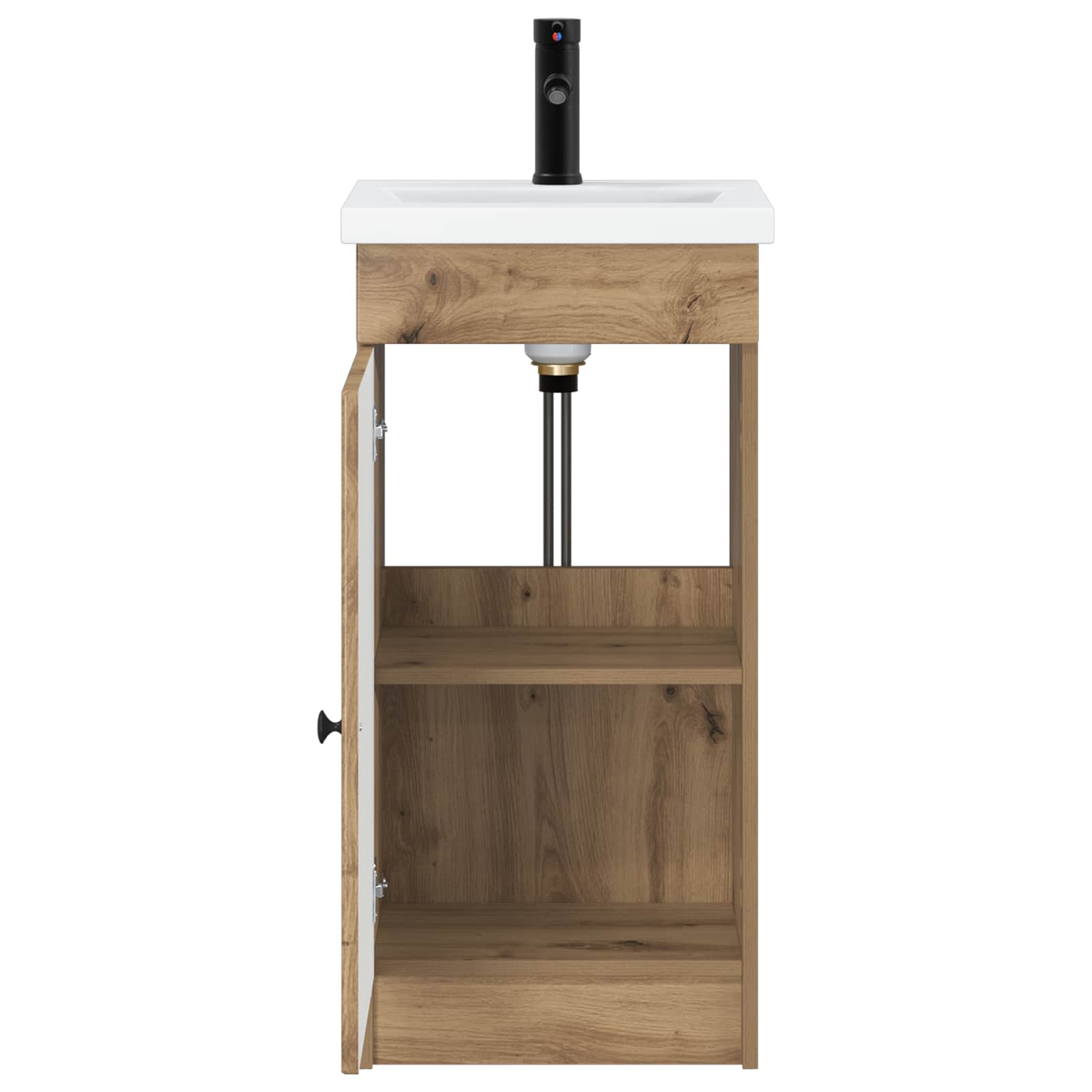 Meuble de salle de bain avec évier Chêne artisanal