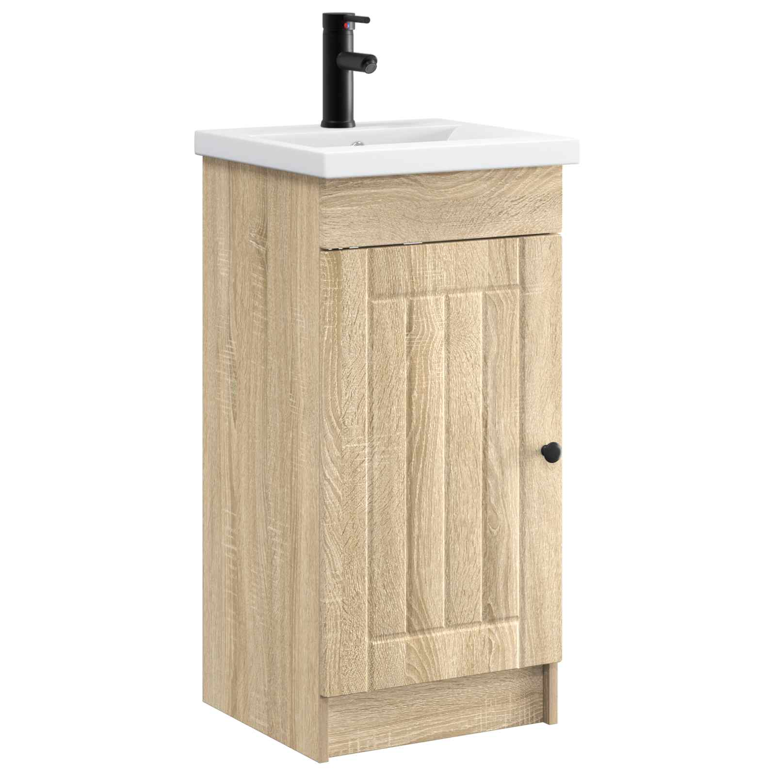 Meuble de salle de bain avec évier Chêne Sonoma