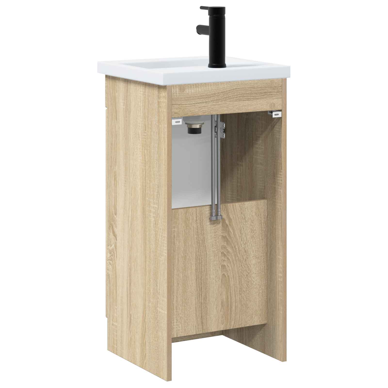 Meuble de salle de bain avec évier Chêne Sonoma