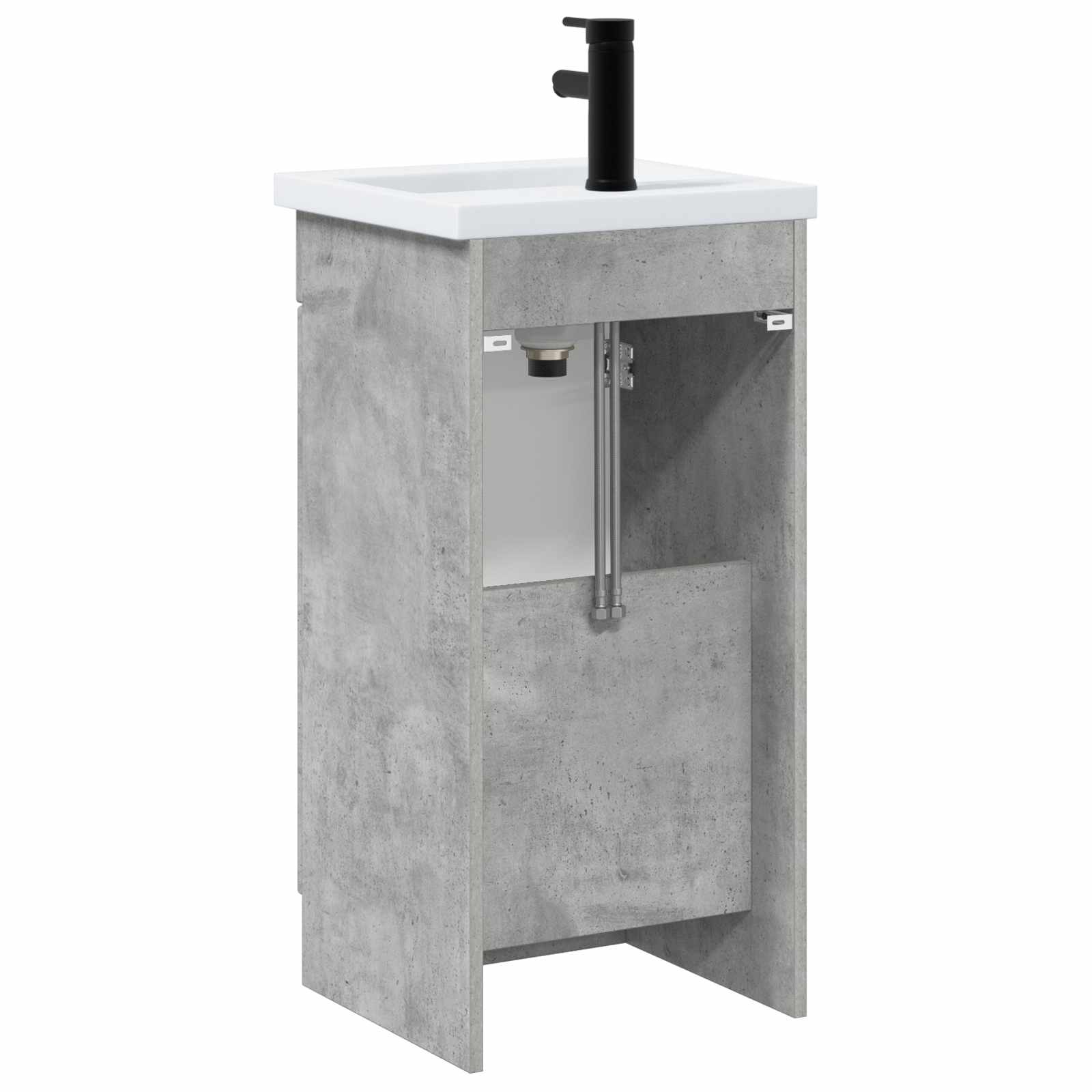 Meuble de salle de bain avec évier Gris béton 42 x 40 x 84,5 cm
