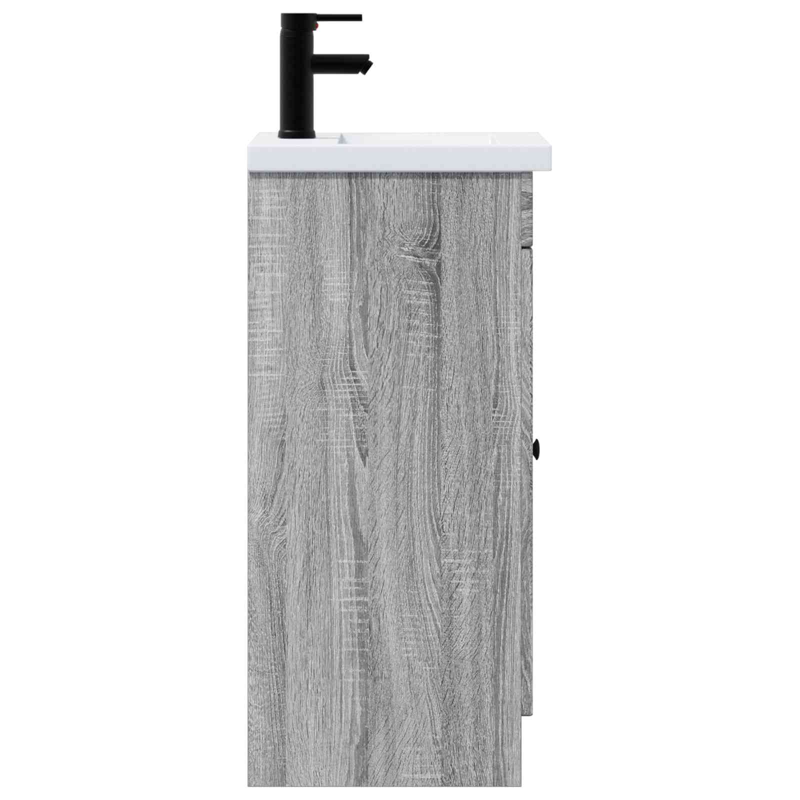 Meuble de salle de bain avec évier Sonoma gris