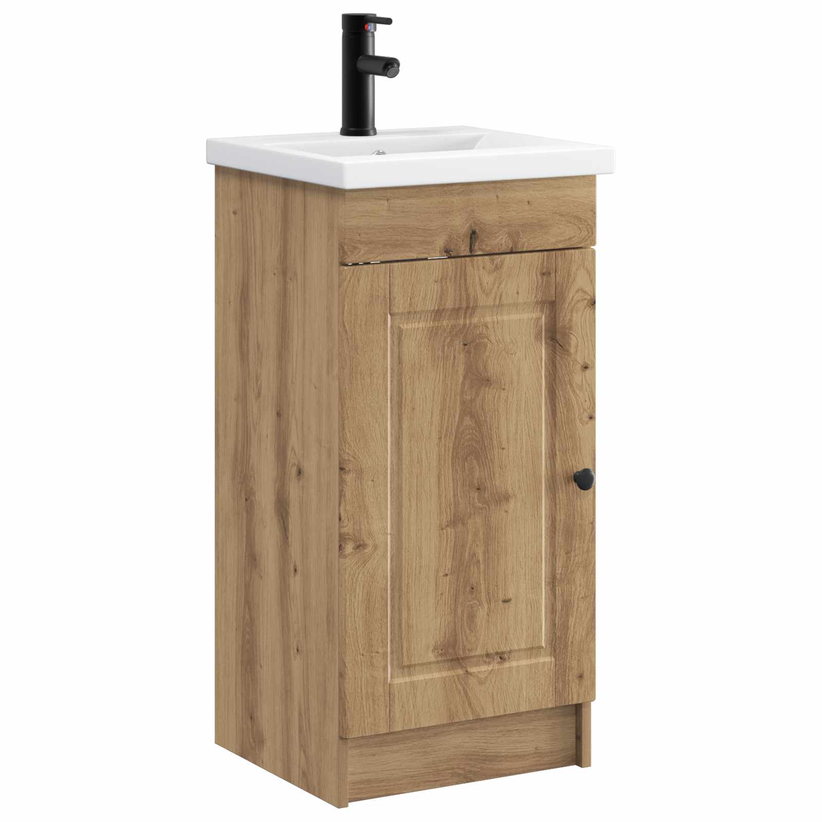 Meuble de salle de bain avec évier Chêne artisanal