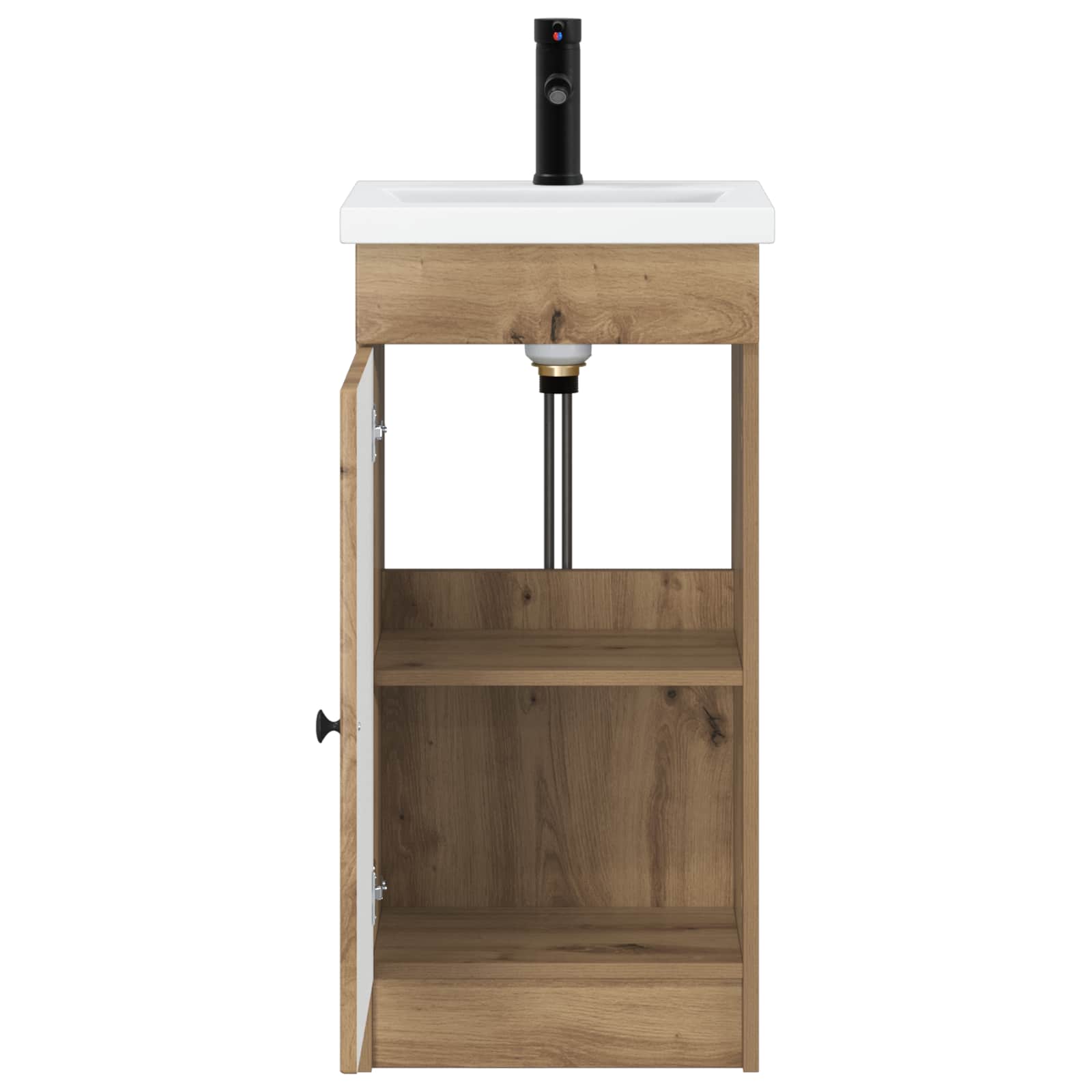 Meuble de salle de bain avec évier Chêne artisanal
