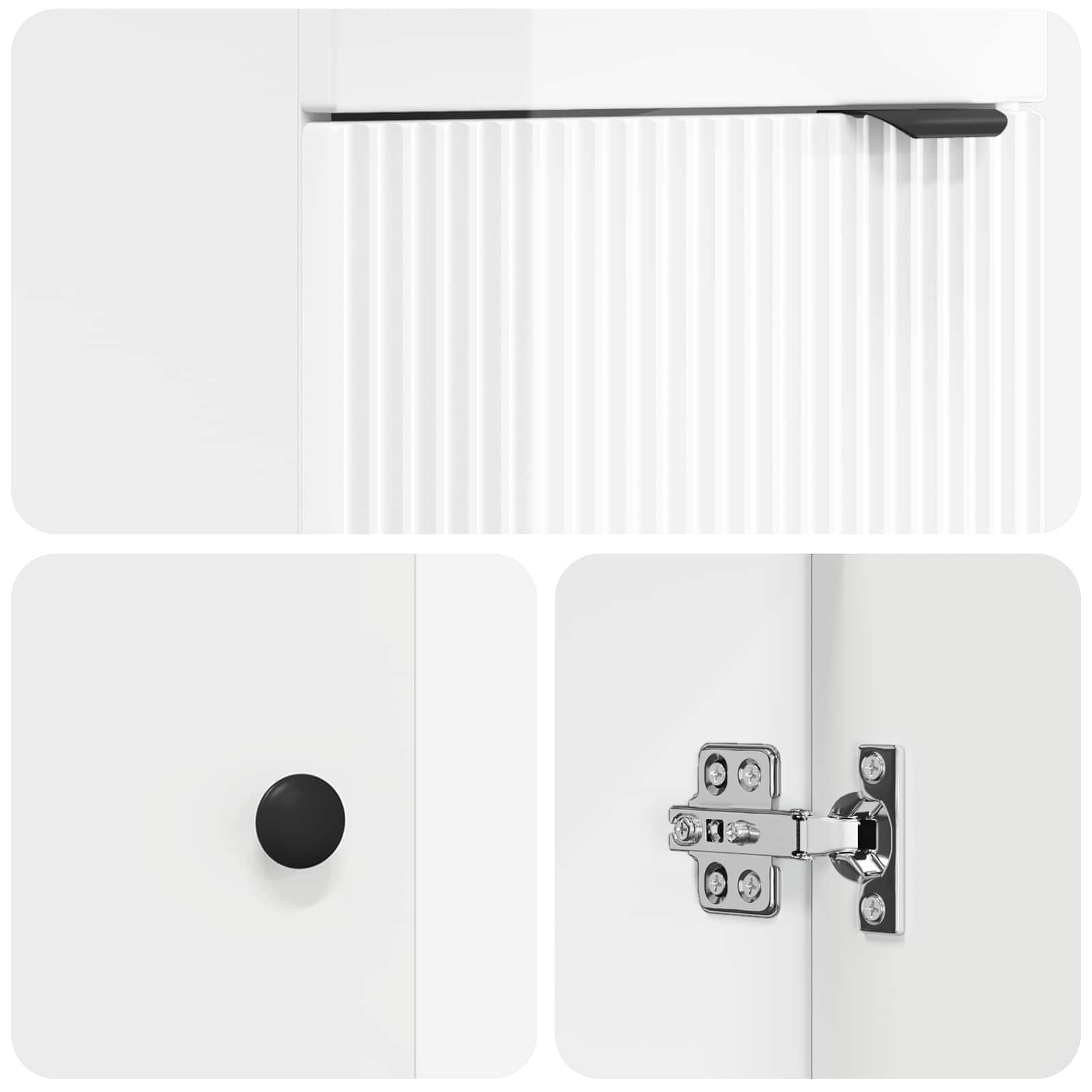 Meuble de salle de bain avec évier Blanc brillant