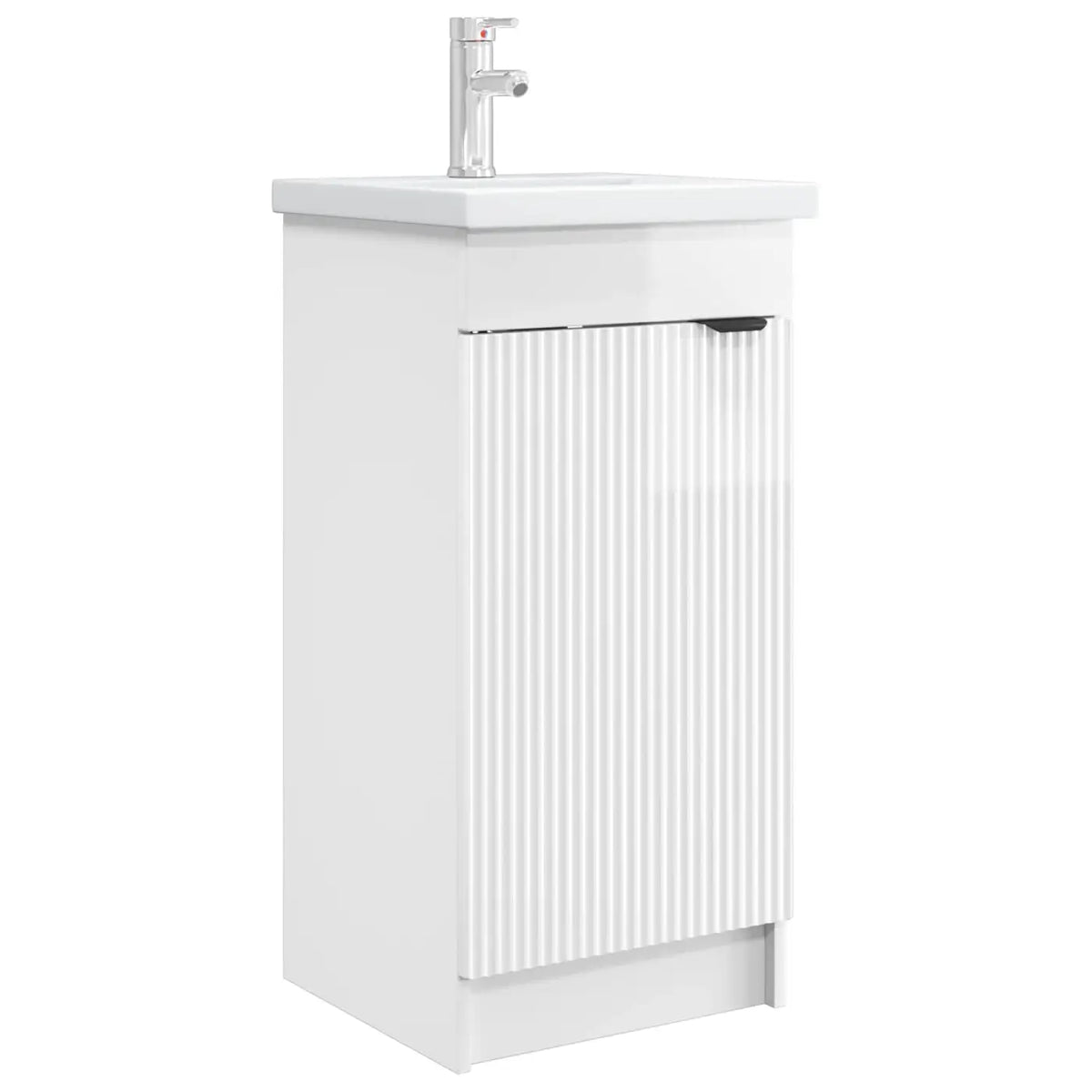 Meuble de salle de bain avec évier Blanc brillant - XIOS