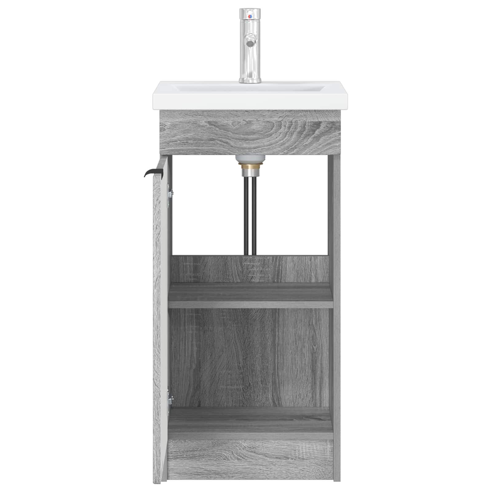 Meuble de salle de bain avec évier Sonoma gris