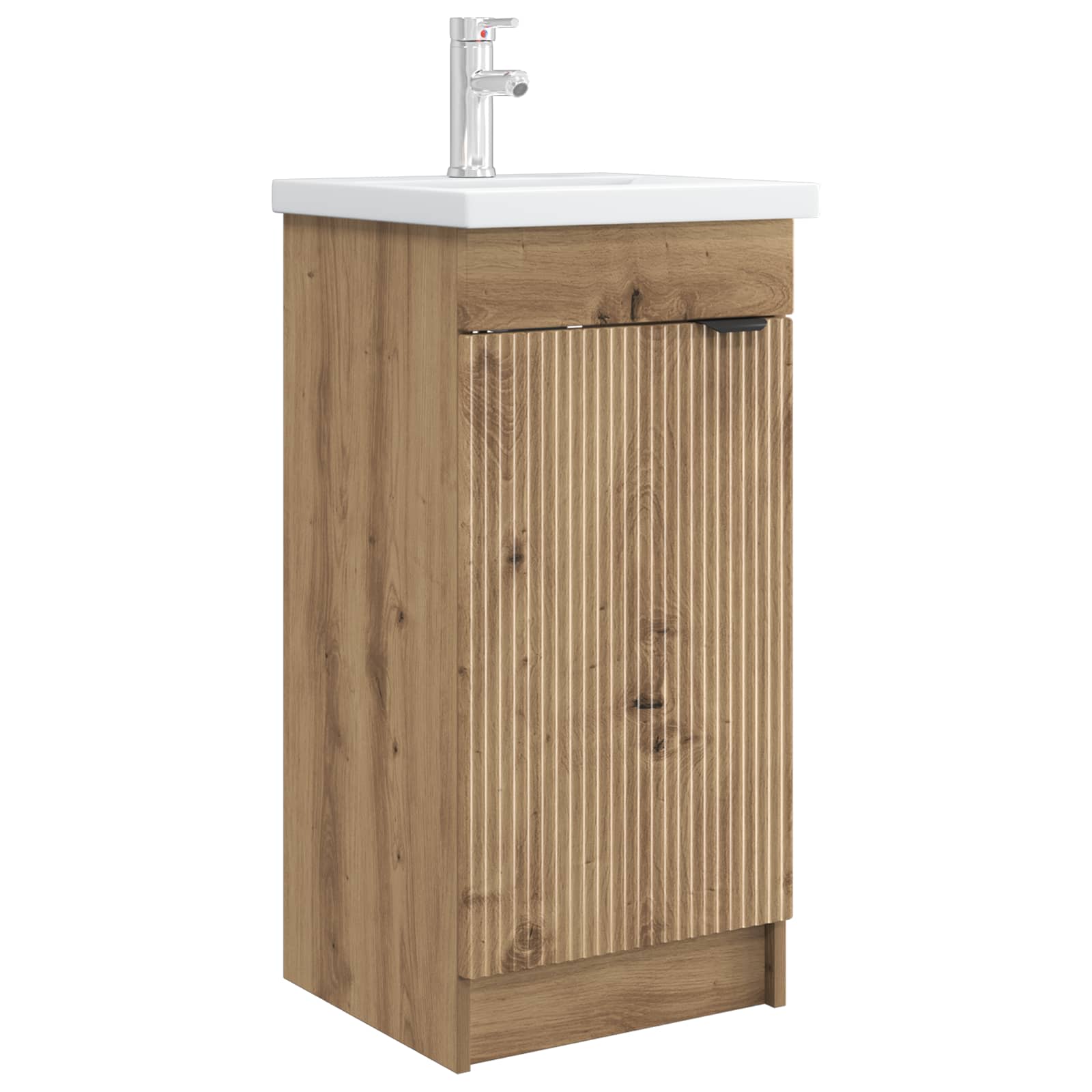 Meuble de salle de bain avec évier Chêne artisanal