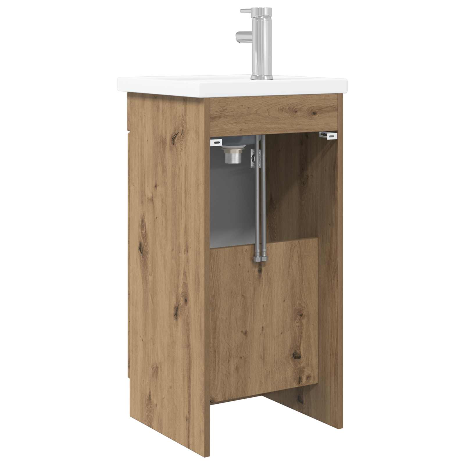 Meuble de salle de bain avec évier Chêne artisanal
