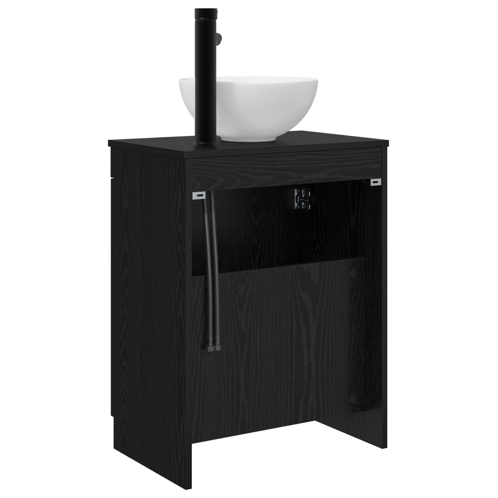 Meuble de salle de bain avec évier Noir 54 x 35 x 83 cm