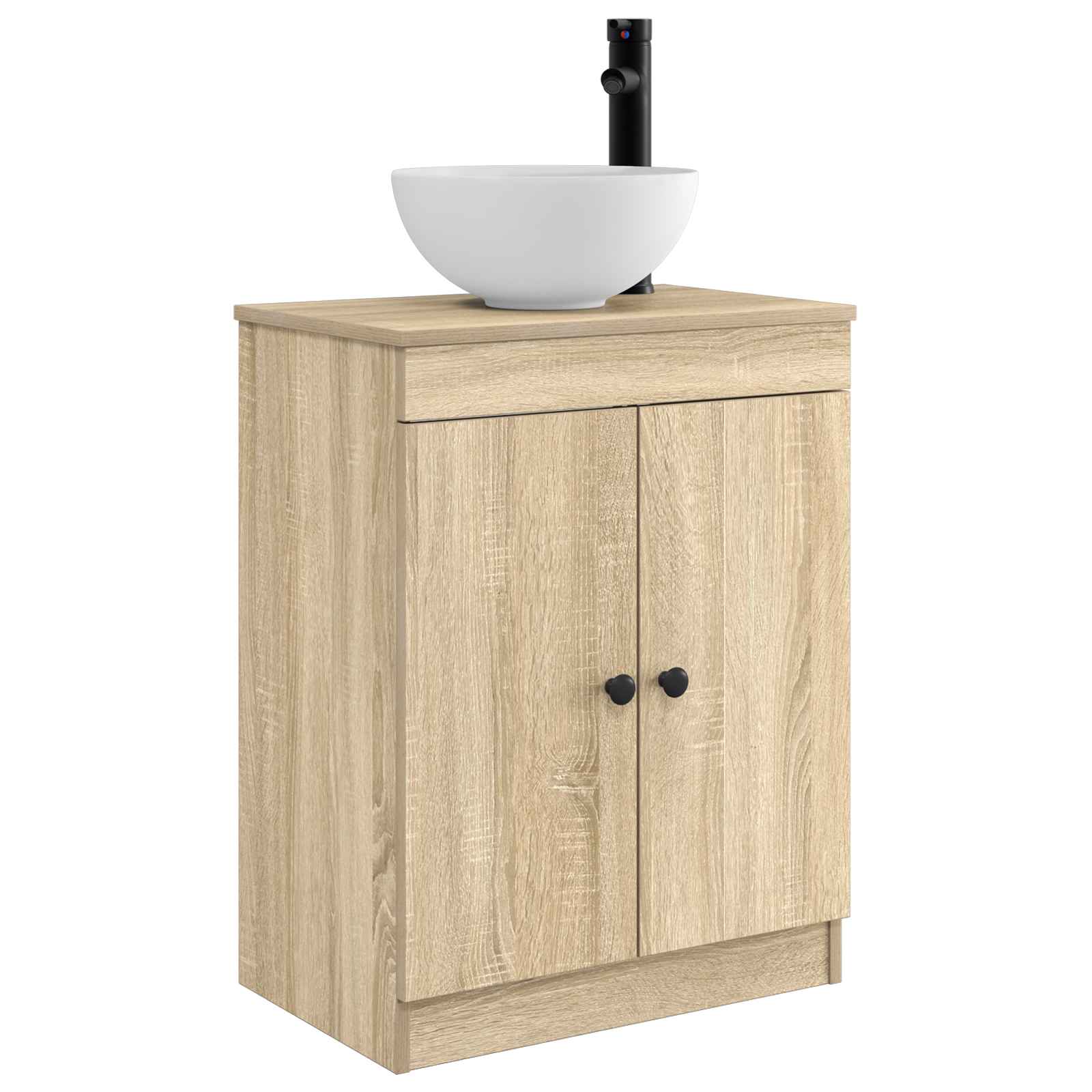 Meuble de salle de bain avec évier Chêne Sonoma 54 x 35 x 83 cm