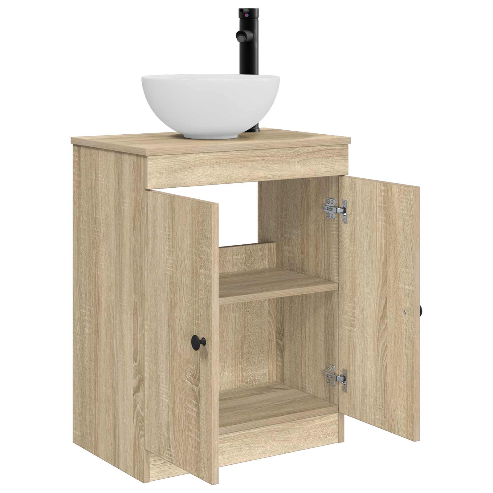 Meuble de salle de bain avec évier Chêne Sonoma 54 x 35 x 83 cm