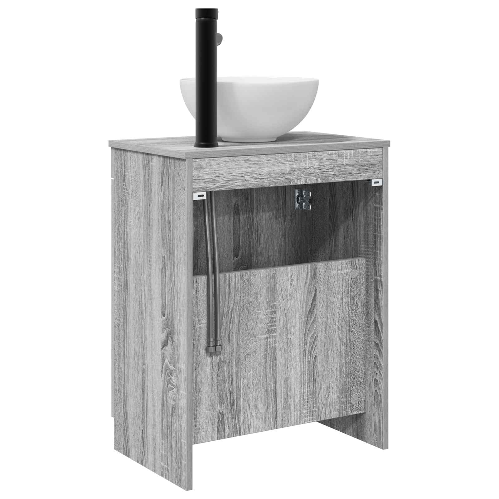 Meuble de salle de bain avec évier Sonoma gris 54 x 35 x 83 cm