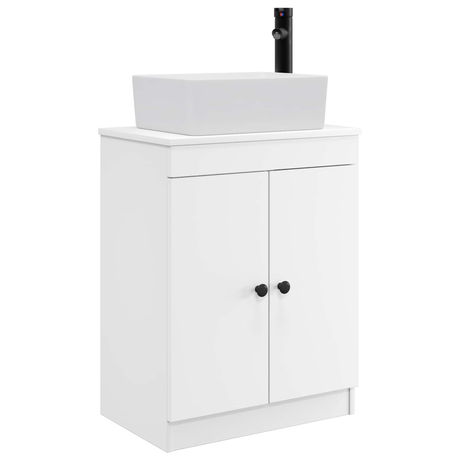 Meuble de salle de bain avec évier Blanc 54 x 35 x 83 cm