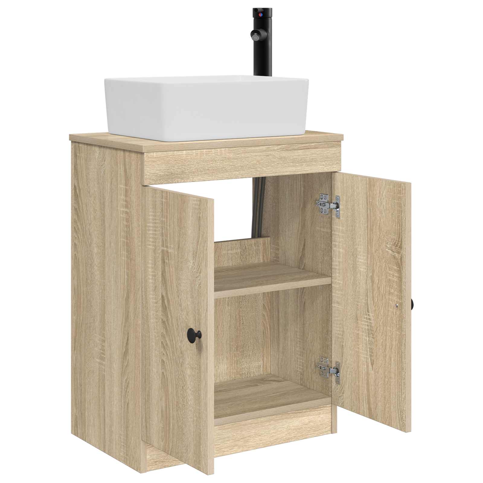 Meuble de salle de bain avec évier Chêne Sonoma 54 x 35 x 83 cm