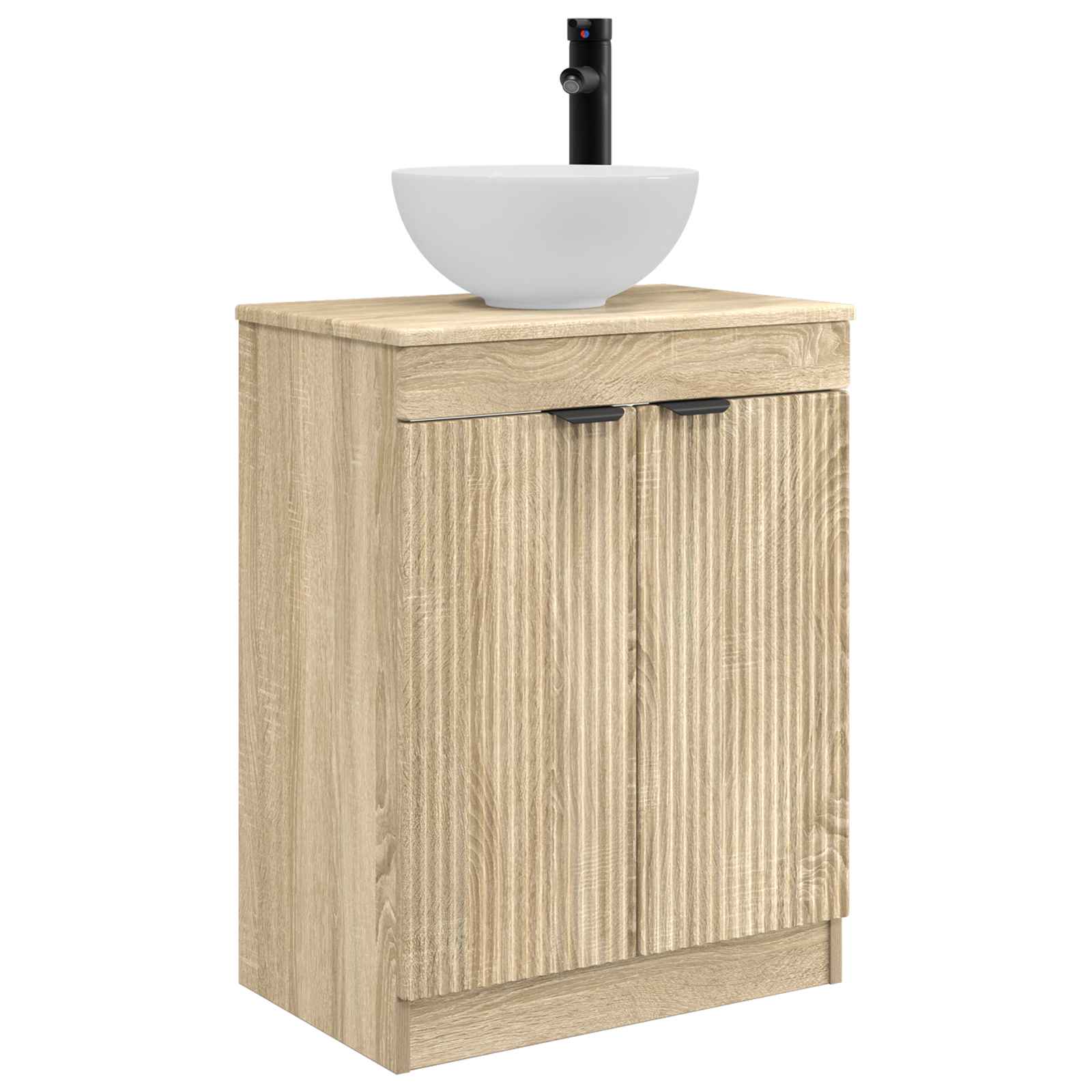 Meuble de salle de bain avec évier Chêne Sonoma 54 x 35 x 83 cm - XIOS