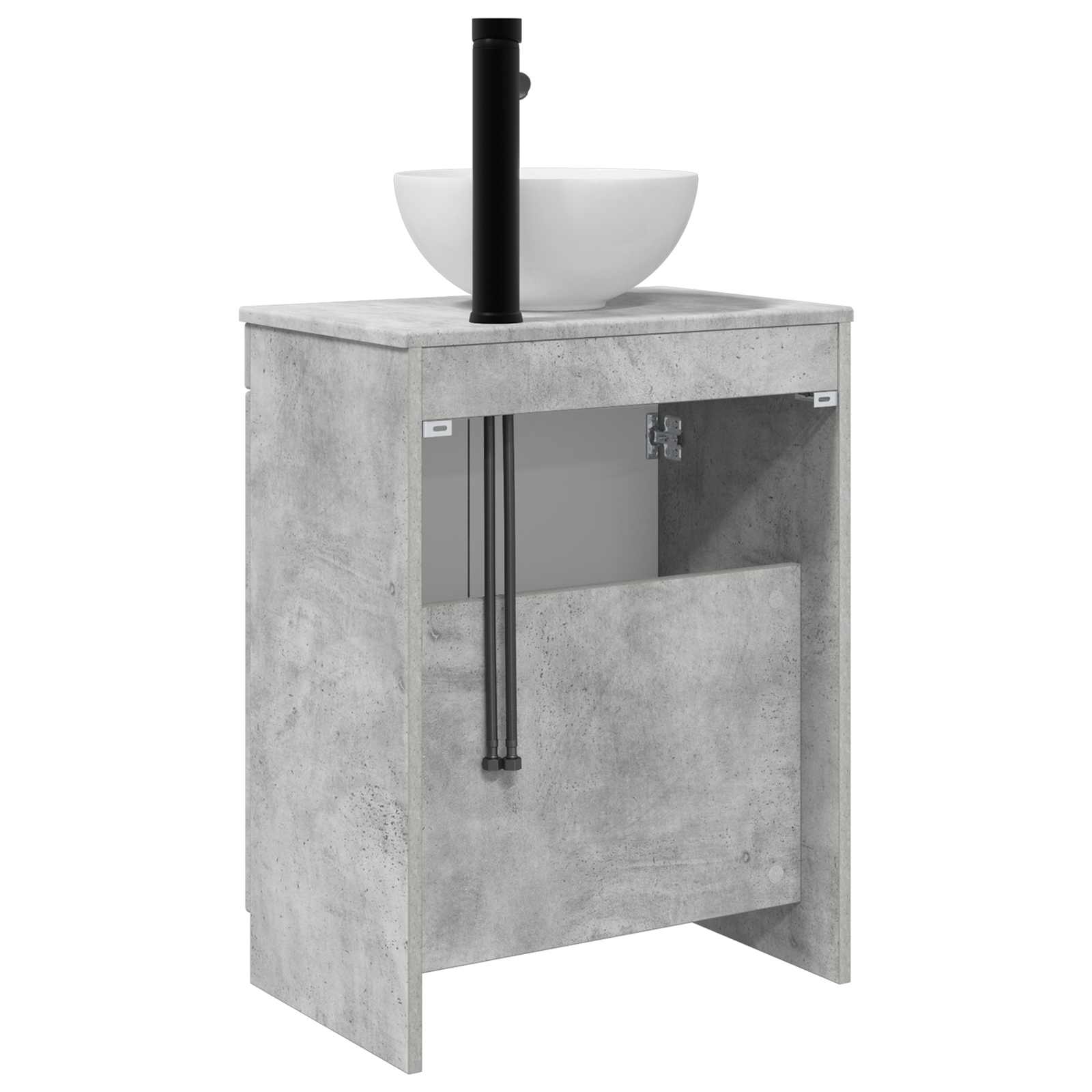 Meuble de salle de bain avec évier Gris béton 54 x 35 x 83 cm