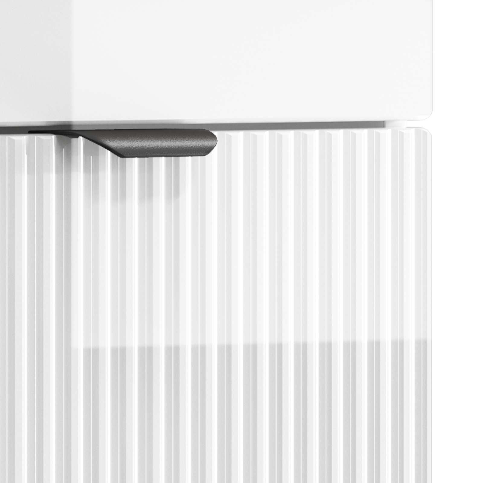 Meuble de salle de bain avec évier Blanc brillant