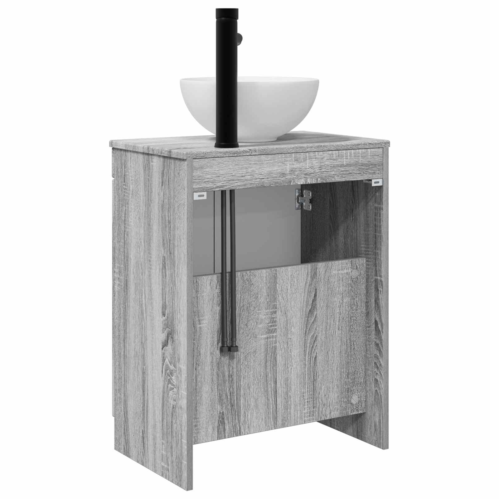 Meuble de salle de bain avec évier Sonoma gris 54 x 35 x 83 cm