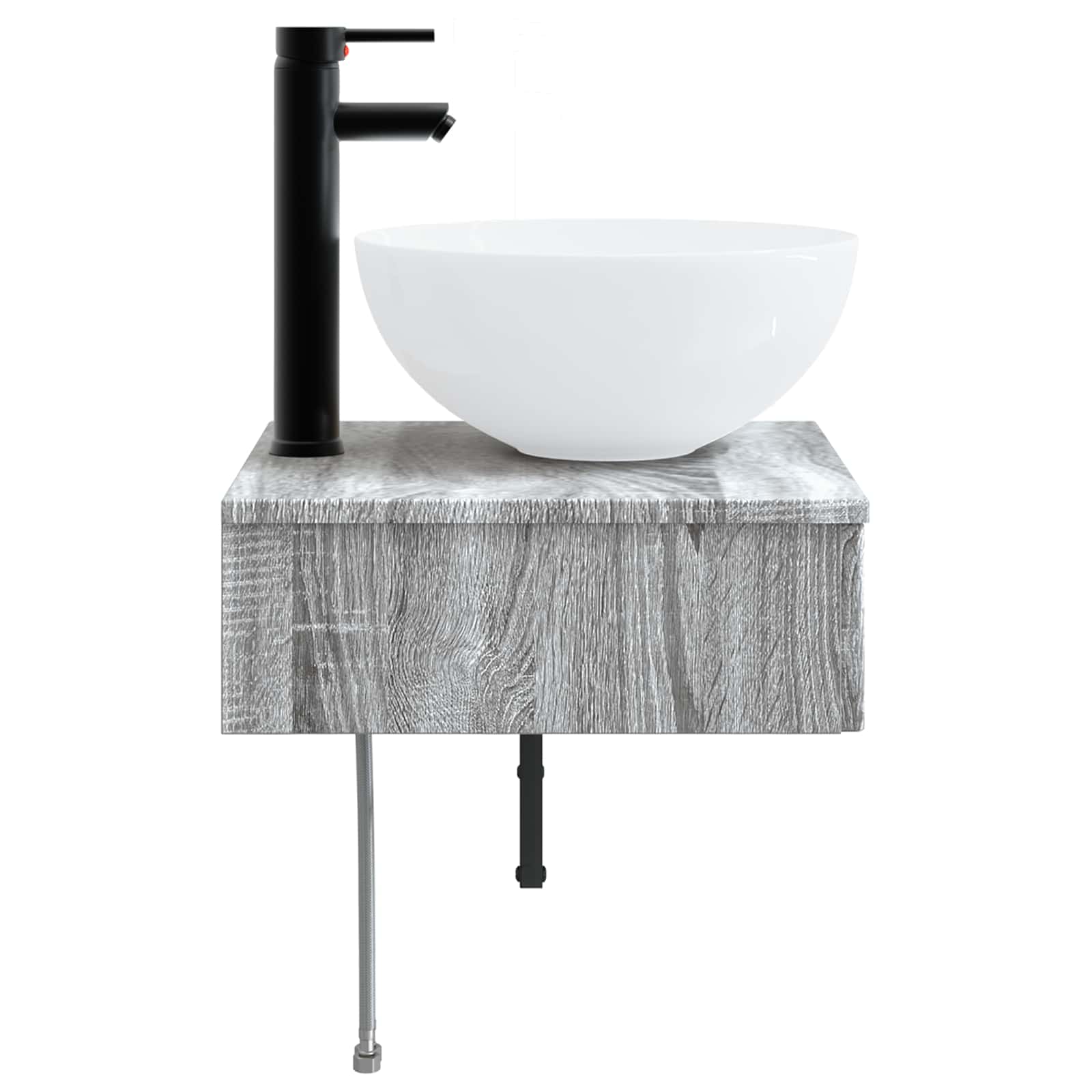 Basin de lavage mural Sonoma gris 40 x 41 x 40,5 cm