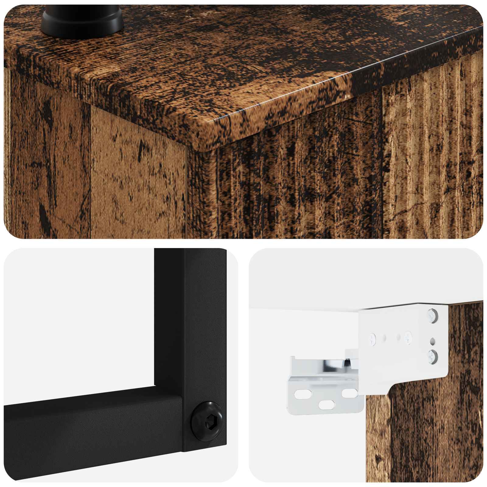 Basin de lavage mural Bois ancien 50 x 41 x 39 cm
