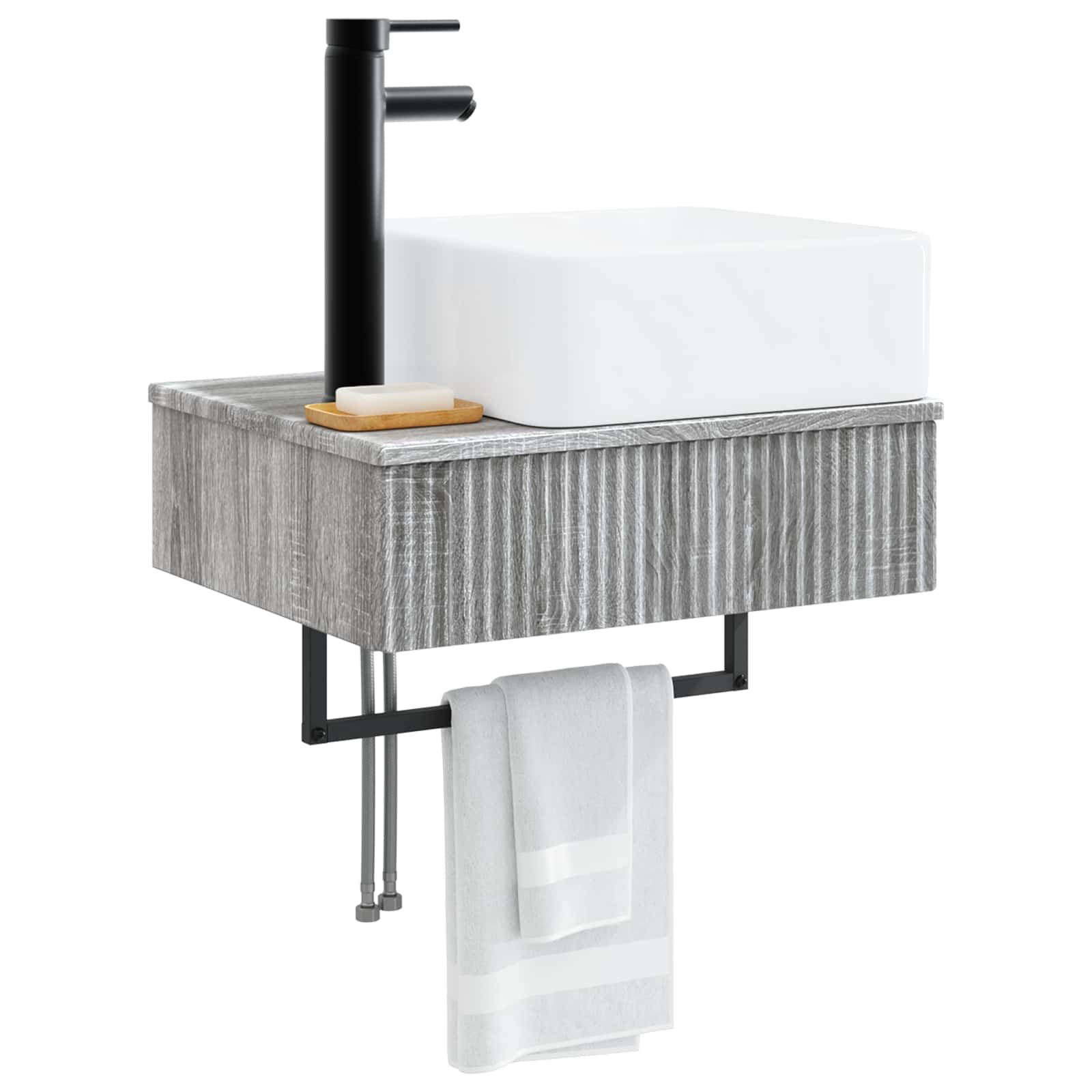 Basin de lavage mural Sonoma gris 53 x 35 x 39 cm