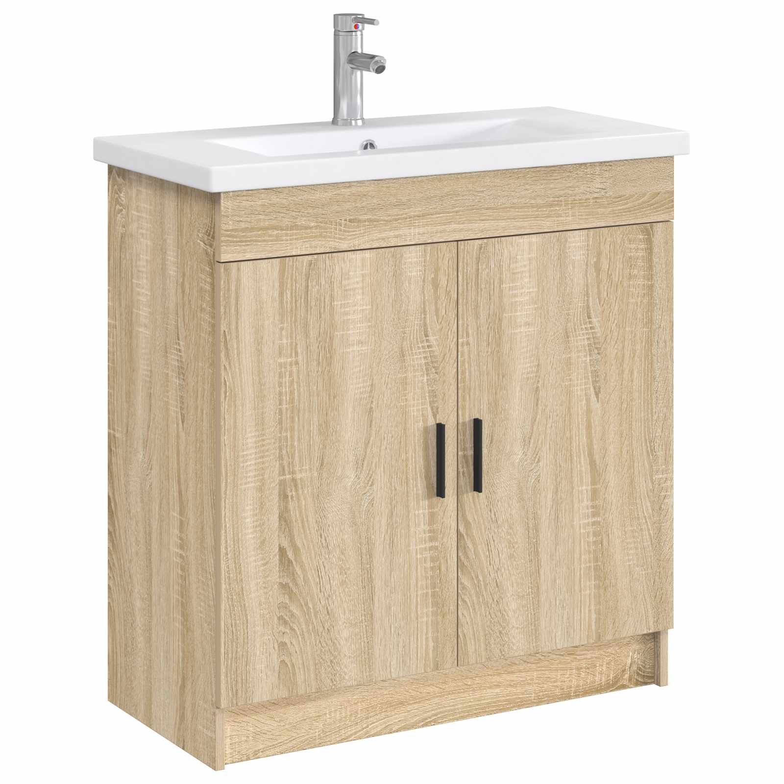 Lavabo de salle de bains Chrome 81 x 40 x 17,5 cm métal - XIOS