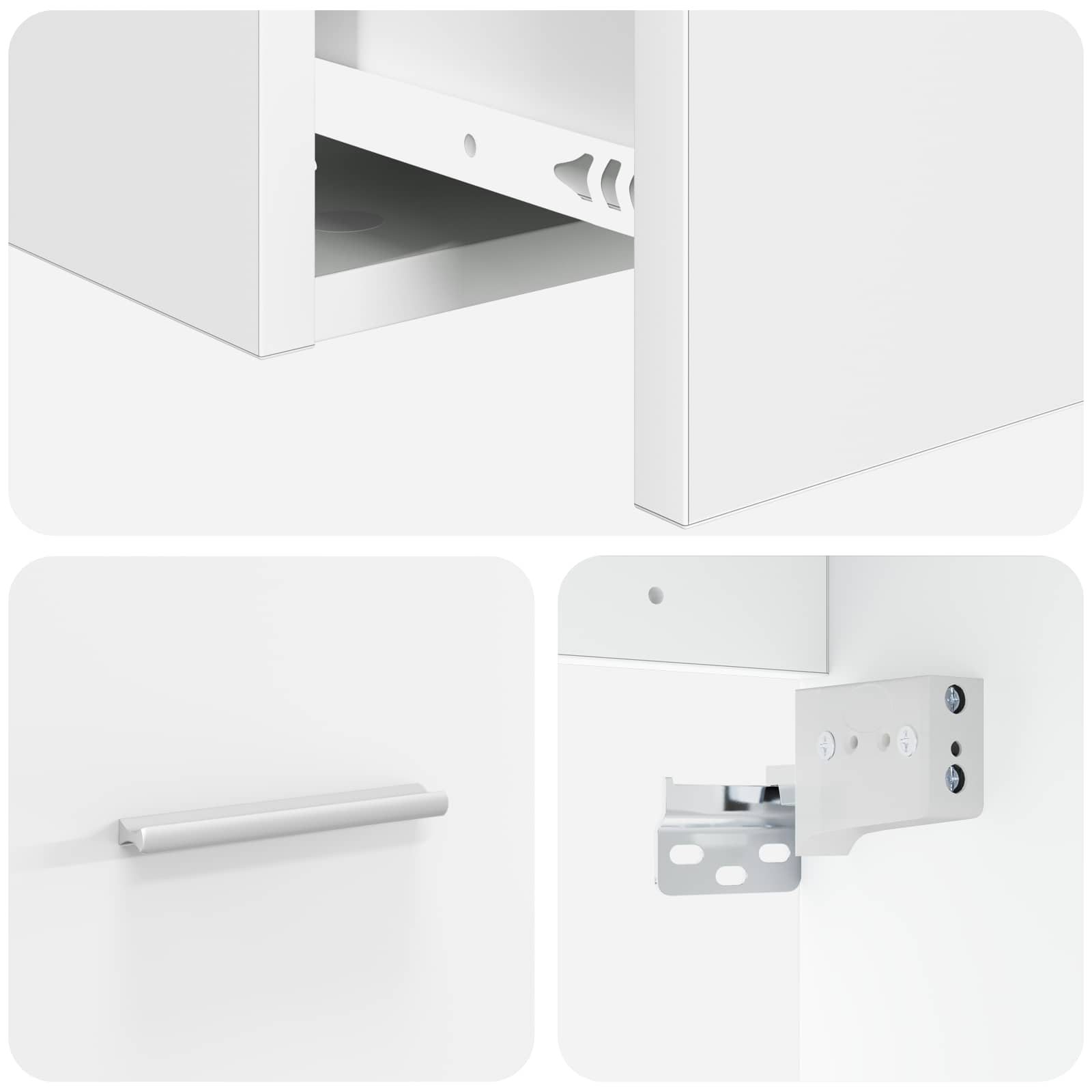 Vanité de lavabo mural Blanc 49,5 x 41 x 64,5 cm