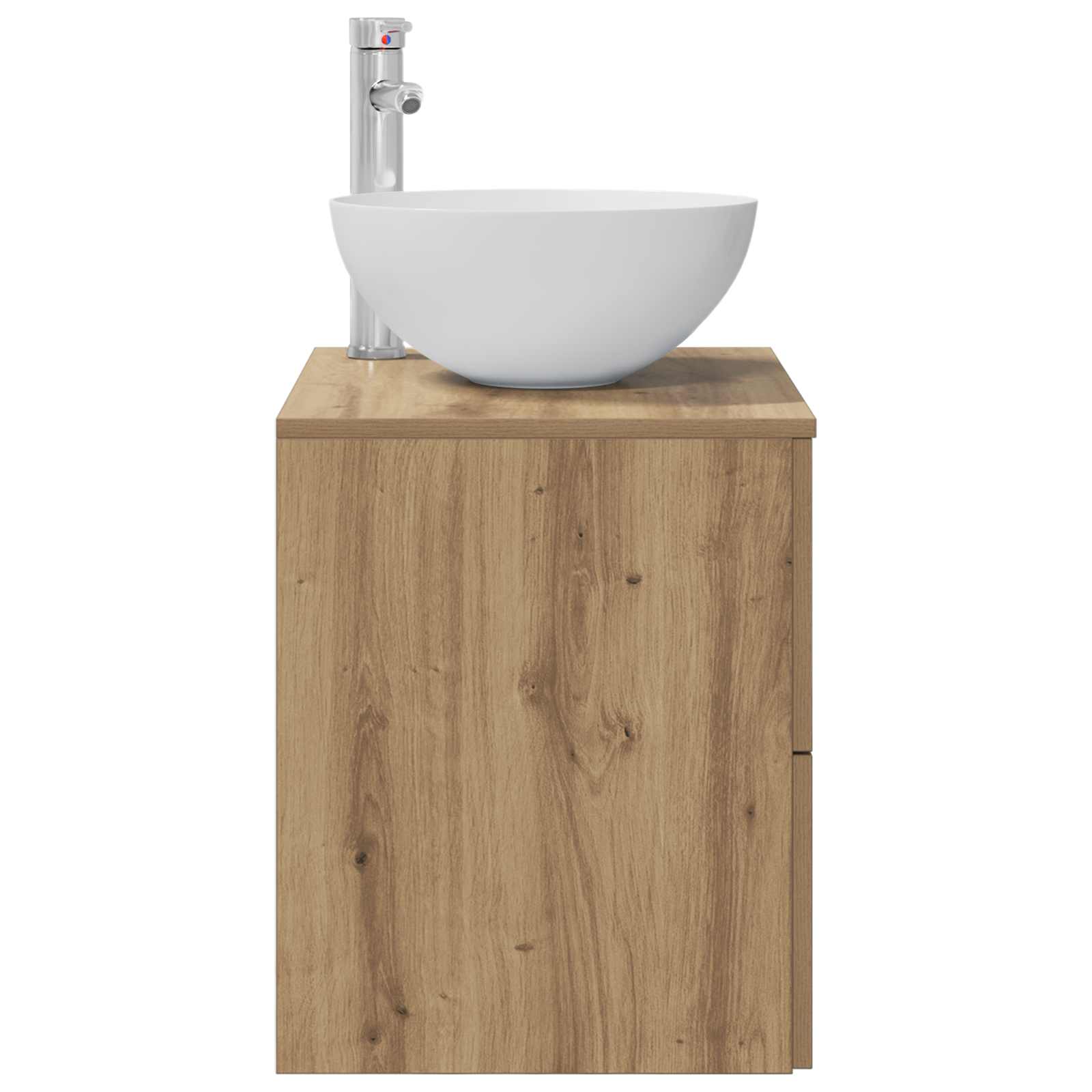 Vanité de lavabo mural Chêne artisanal 49,5 x 41 x 64,5 cm