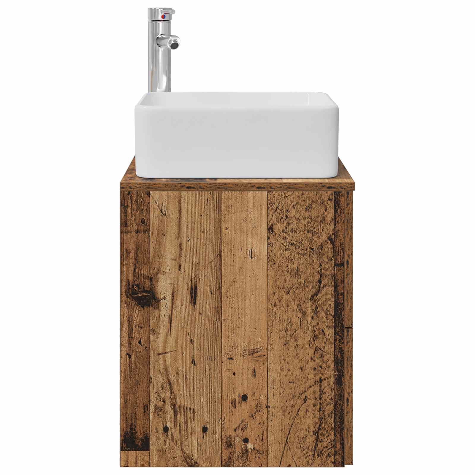 Vanité de lavabo mural Bois ancien 49,5 x 41 x 63 cm