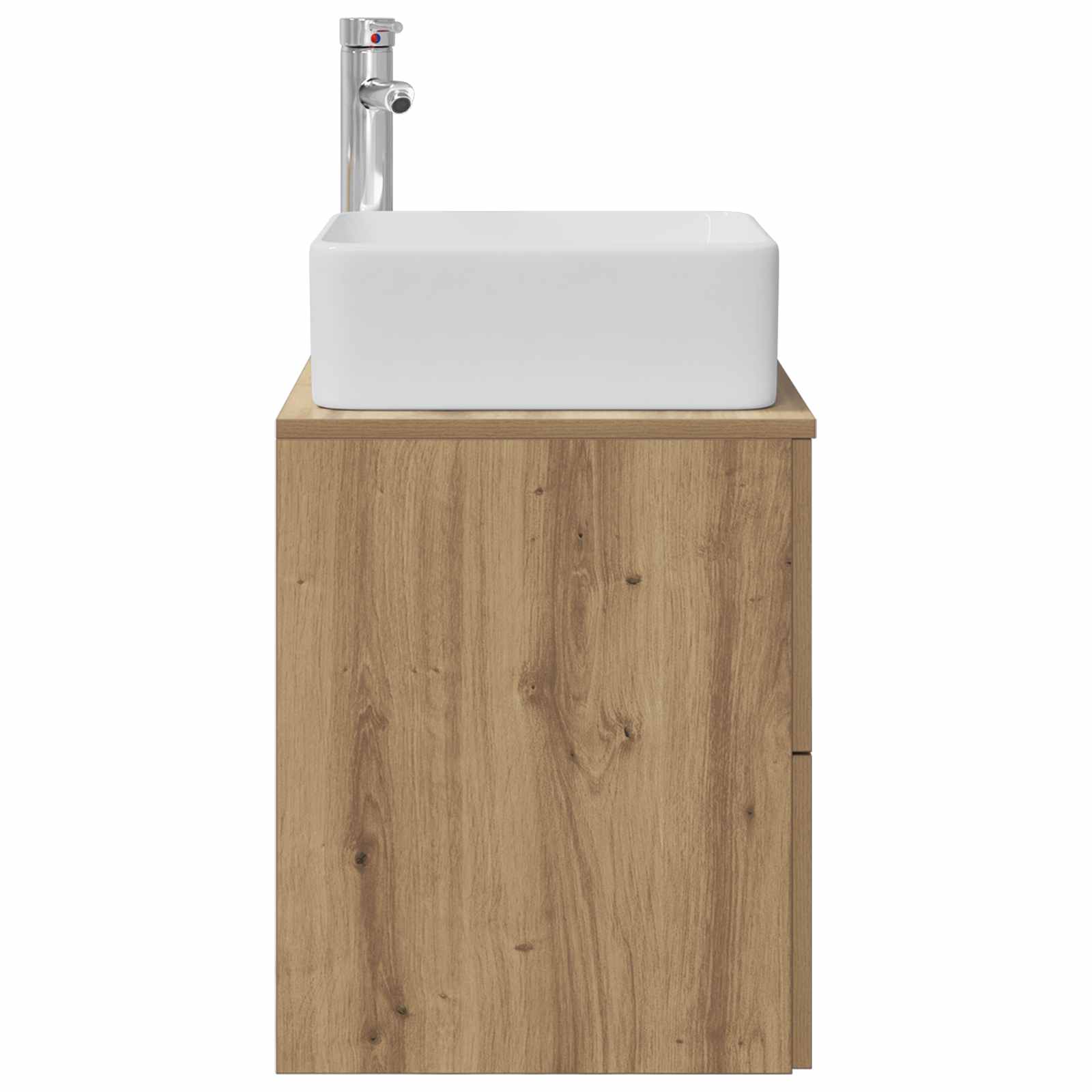 Vanité de lavabo mural Chêne artisanal 49,5 x 41 x 63 cm