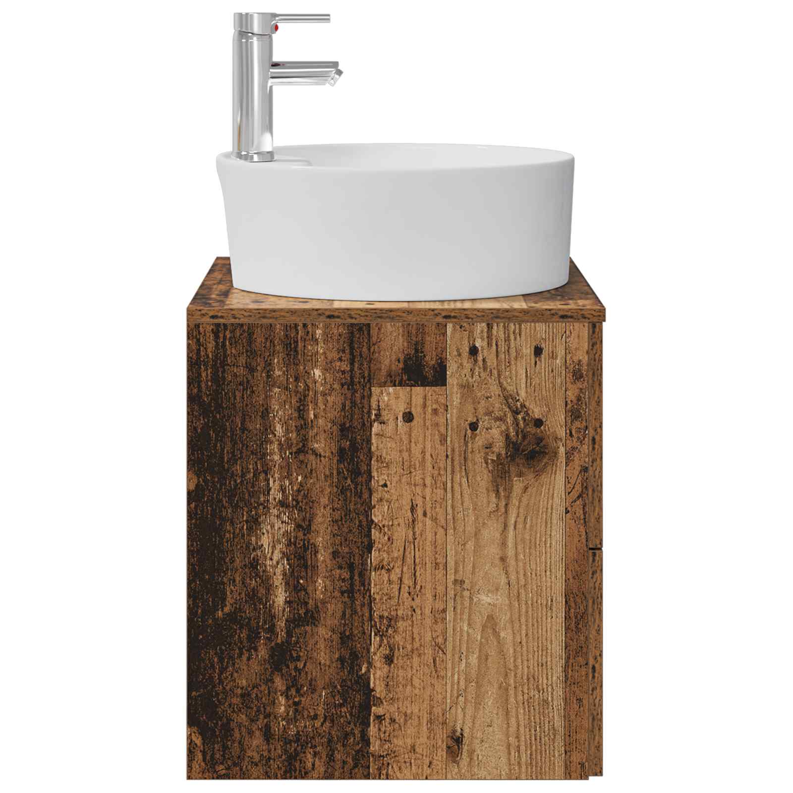 Vanité de lavabo mural Bois ancien 49,5 x 44,5 x 65 cm
