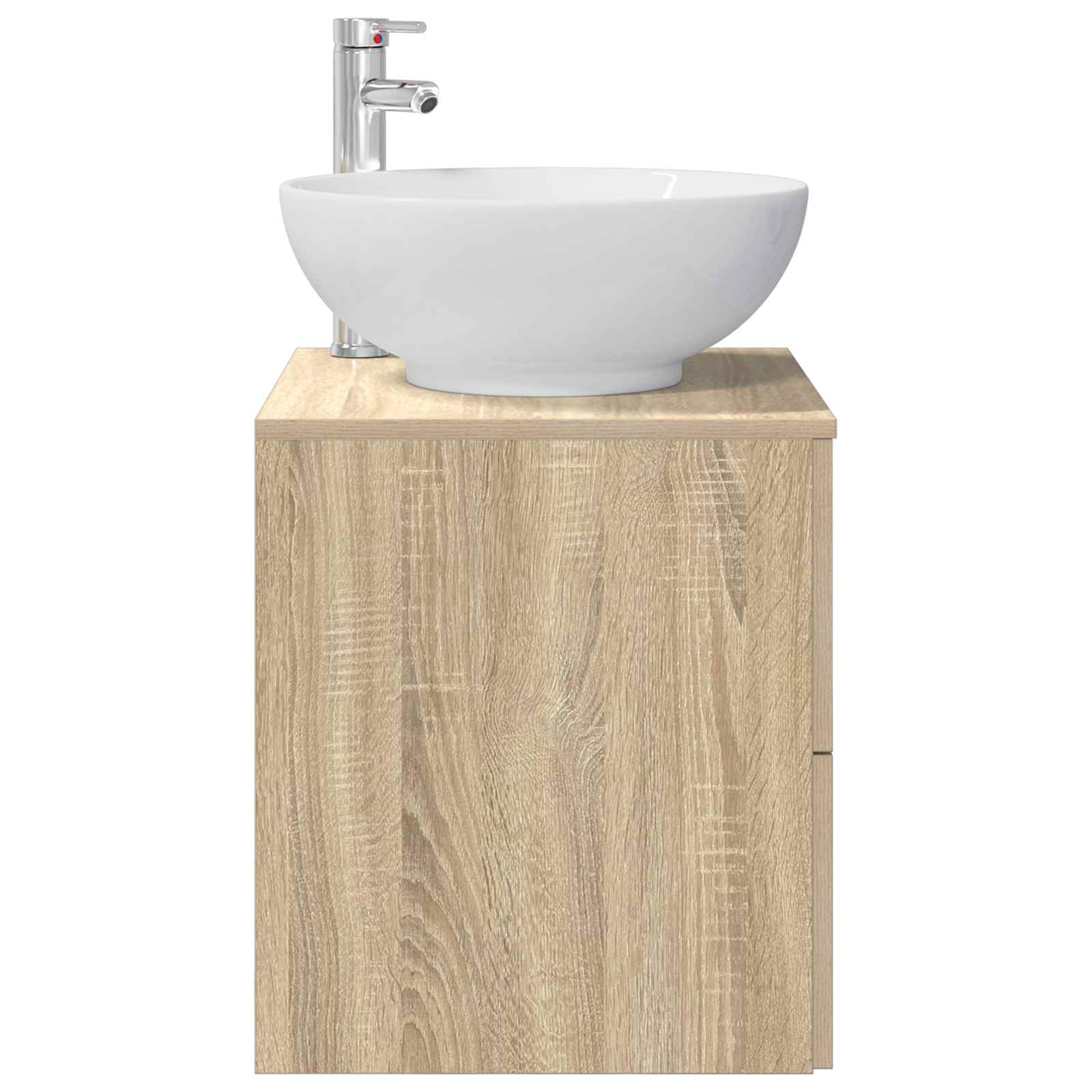 Vanité de lavabo mural Chêne Sonoma 49,5 x 44,5 x 66,5 cm