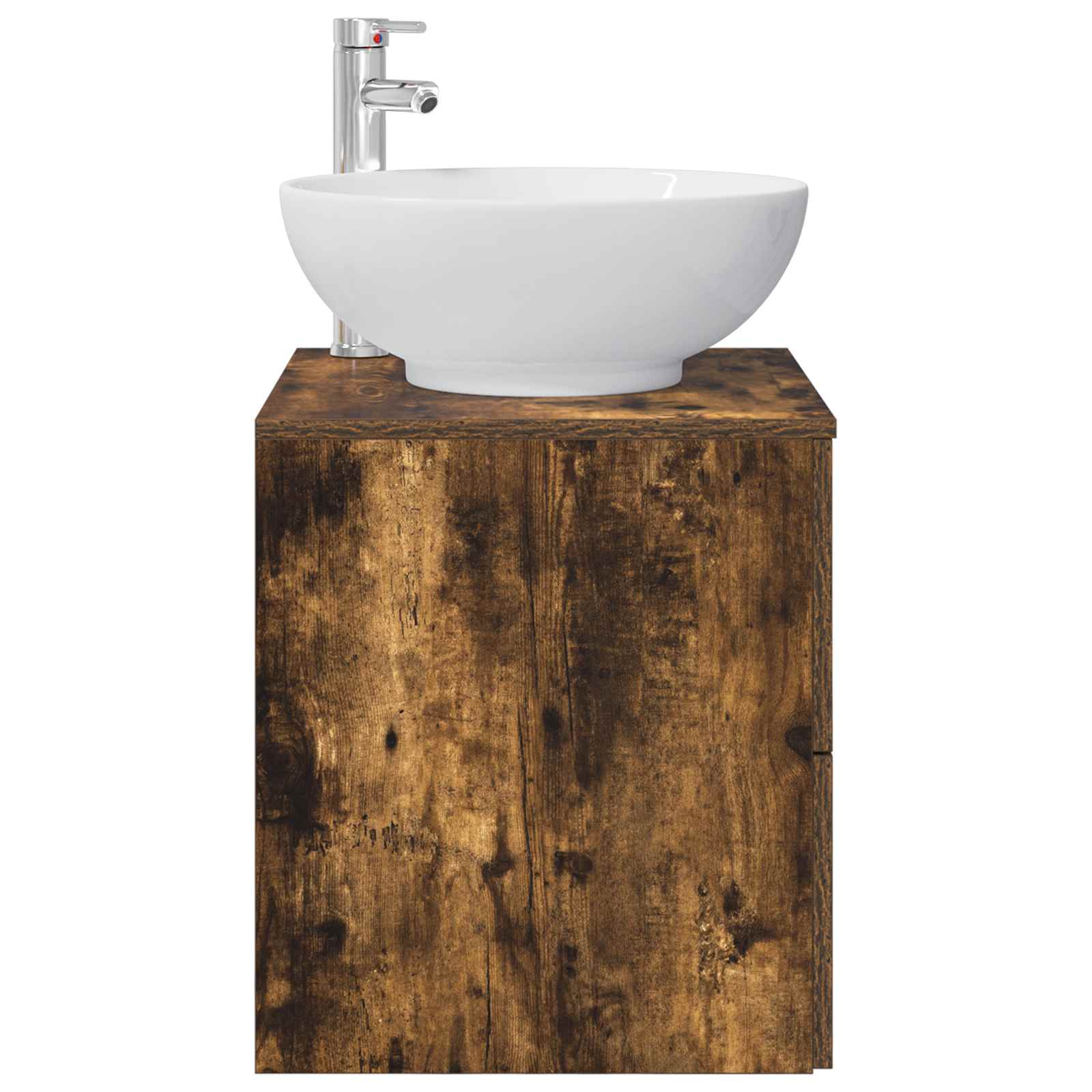Vanité de lavabo mural Chêne fumé 49,5 x 44,5 x 66,5 cm