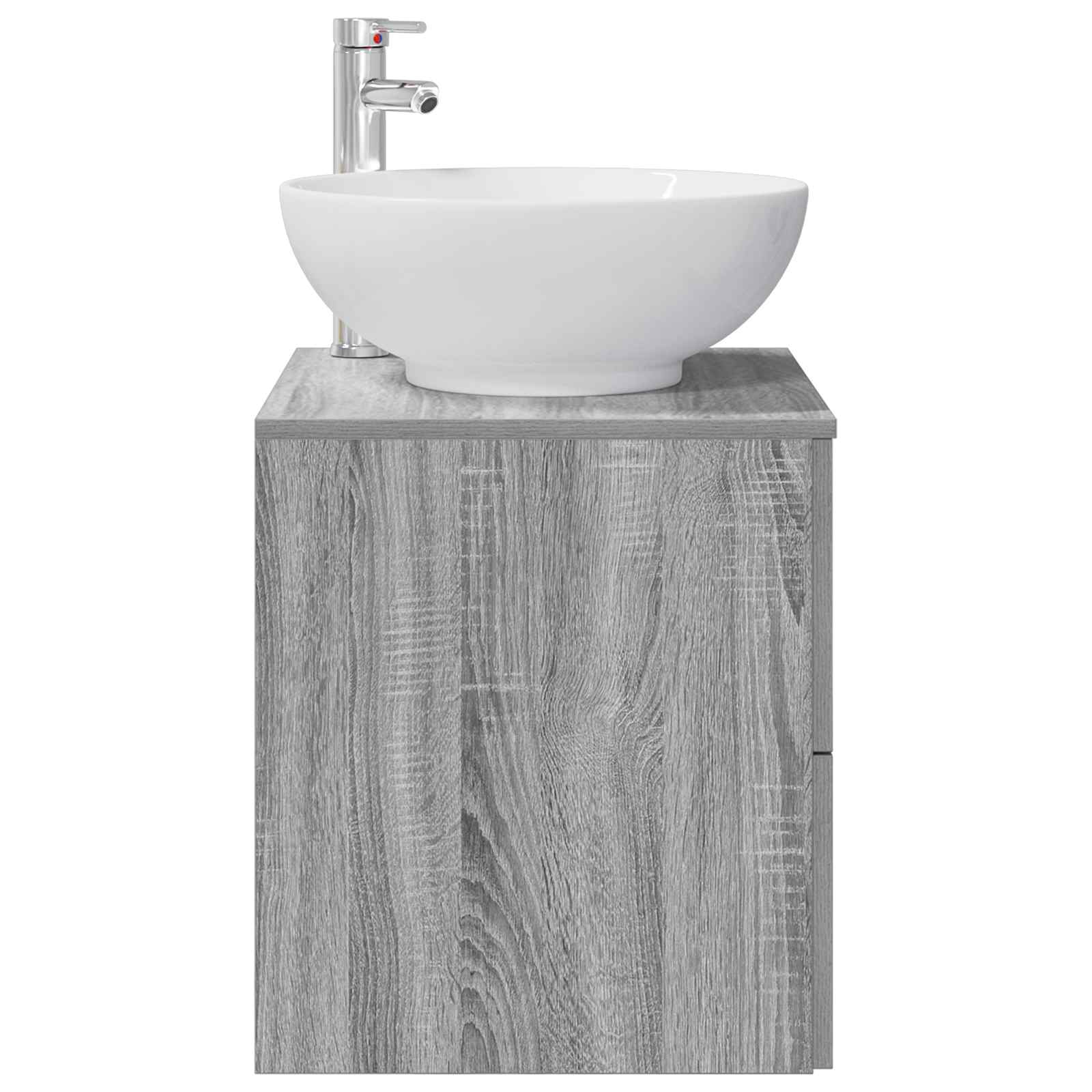 Vanité de lavabo mural Sonoma gris 49,5 x 44,5 x 66,5 cm