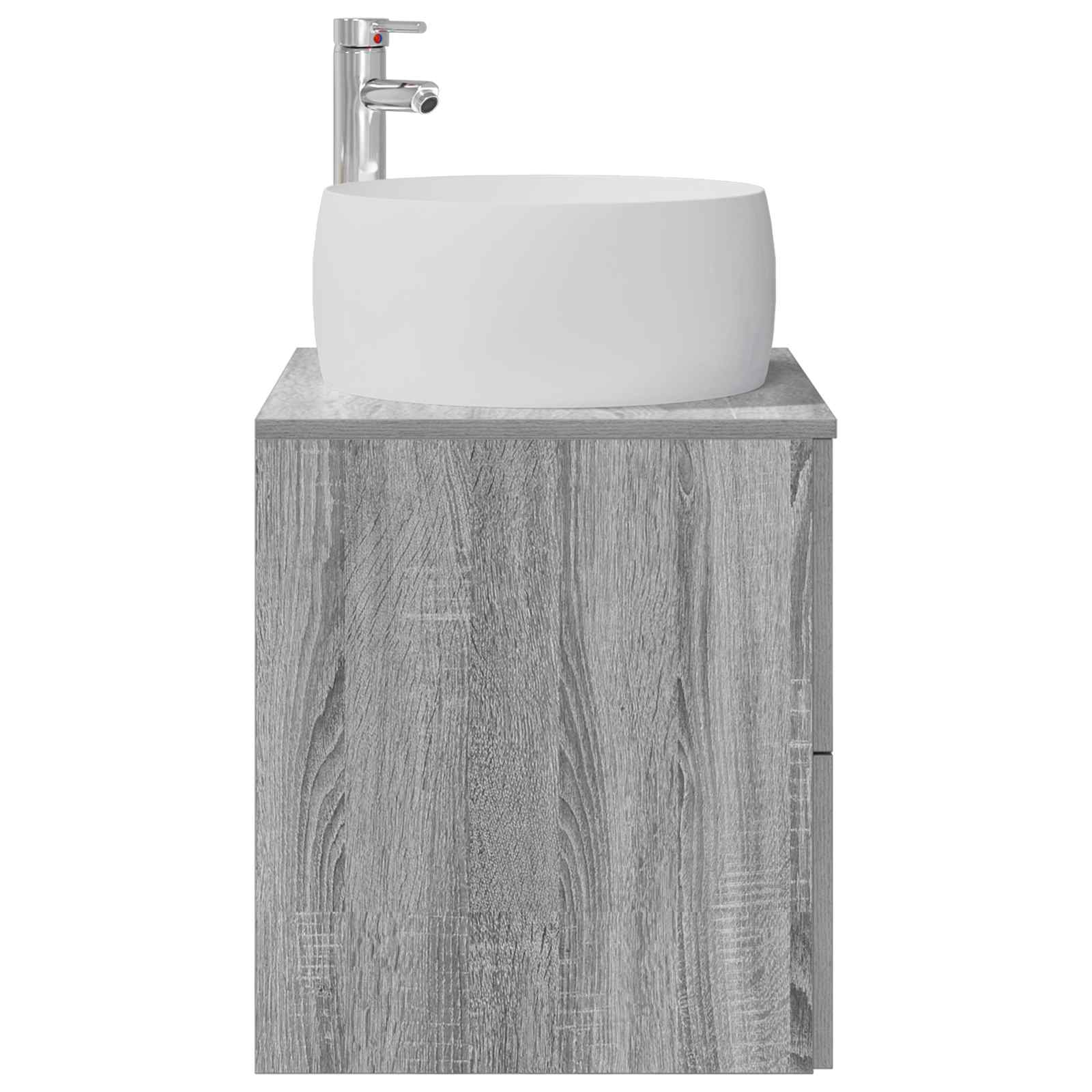 Vanité de lavabo mural Sonoma gris 49,5 x 44,5 x 66 cm