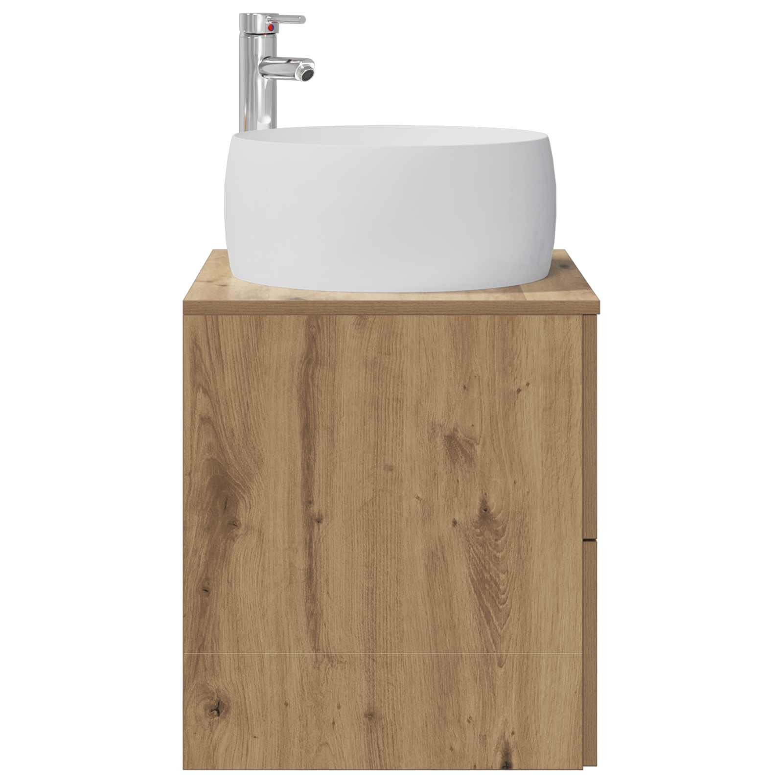 Vanité de lavabo mural Chêne artisanal 49,5 x 44,5 x 66 cm