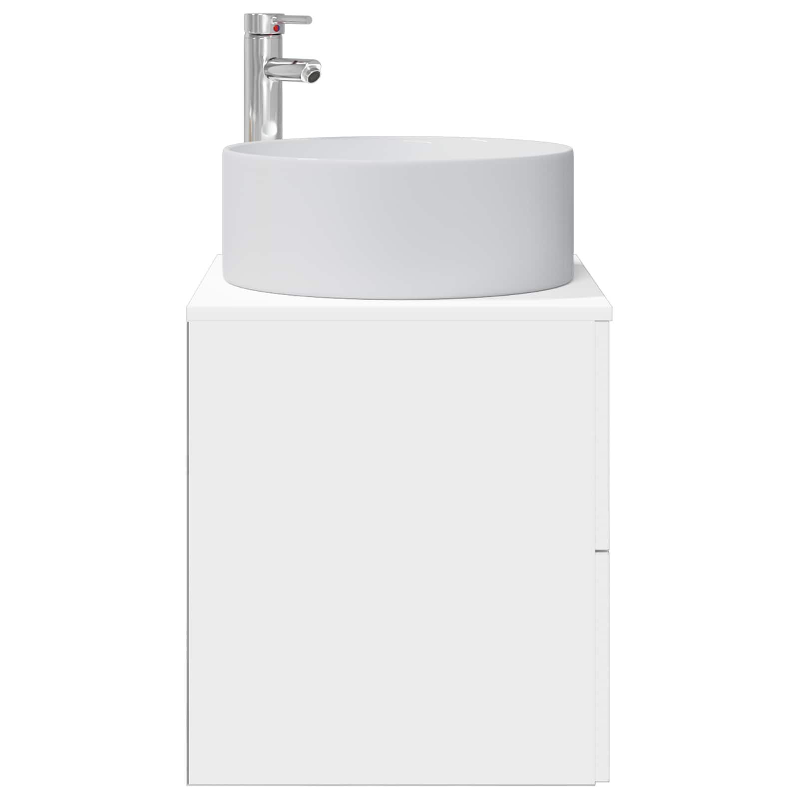 Vanité de lavabo mural Blanc 49,5 x 44,5 x 65,5 cm