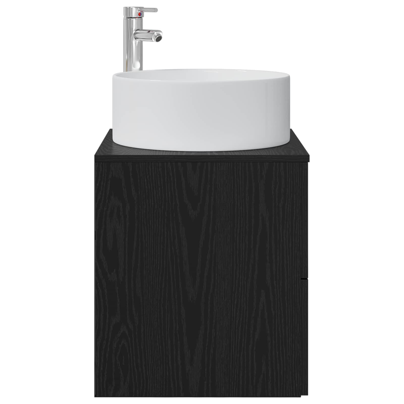 Vanité de lavabo mural Chêne noir 49,5 x 44,5 x 65,5 cm
