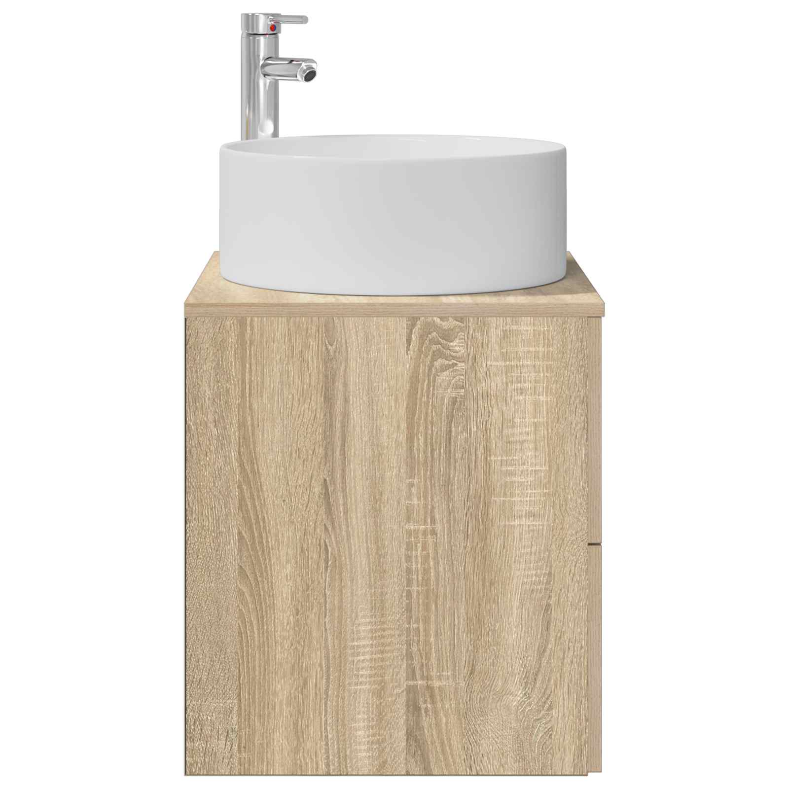 Vanité de lavabo mural Chêne Sonoma 49,5 x 44,5 x 65,5 cm